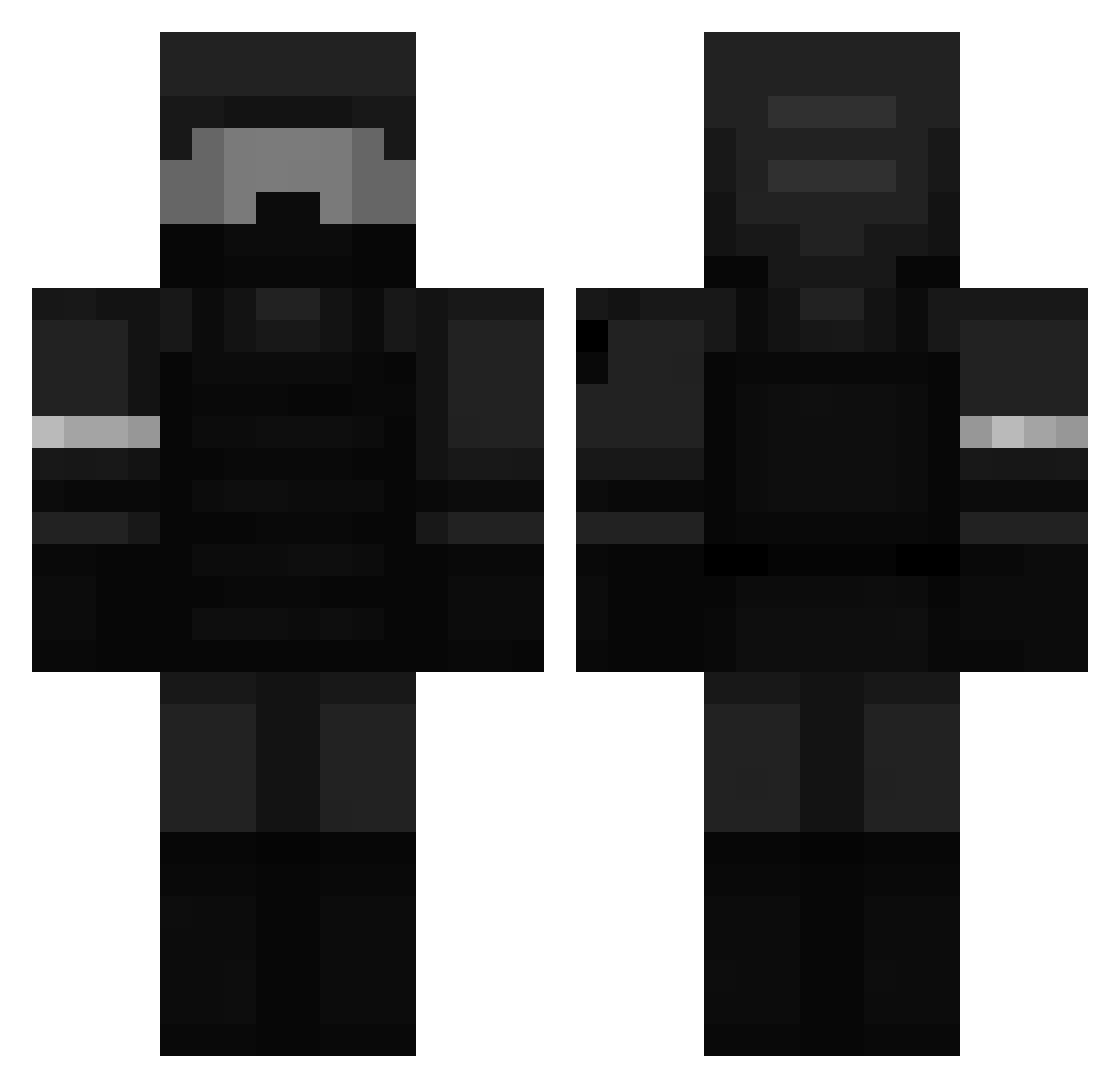 JuanMazala Minecraft skin, front and back view