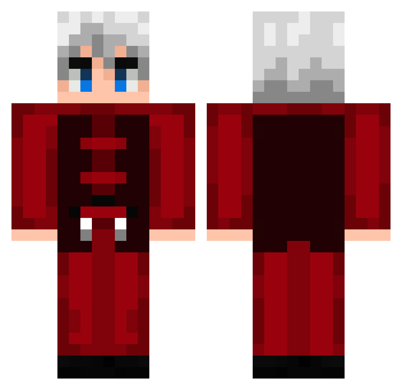 Maicol83 Minecraft skin, front and back view