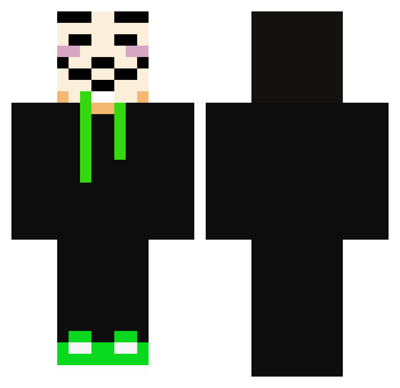 friess_0103 Minecraft skin, front and back view