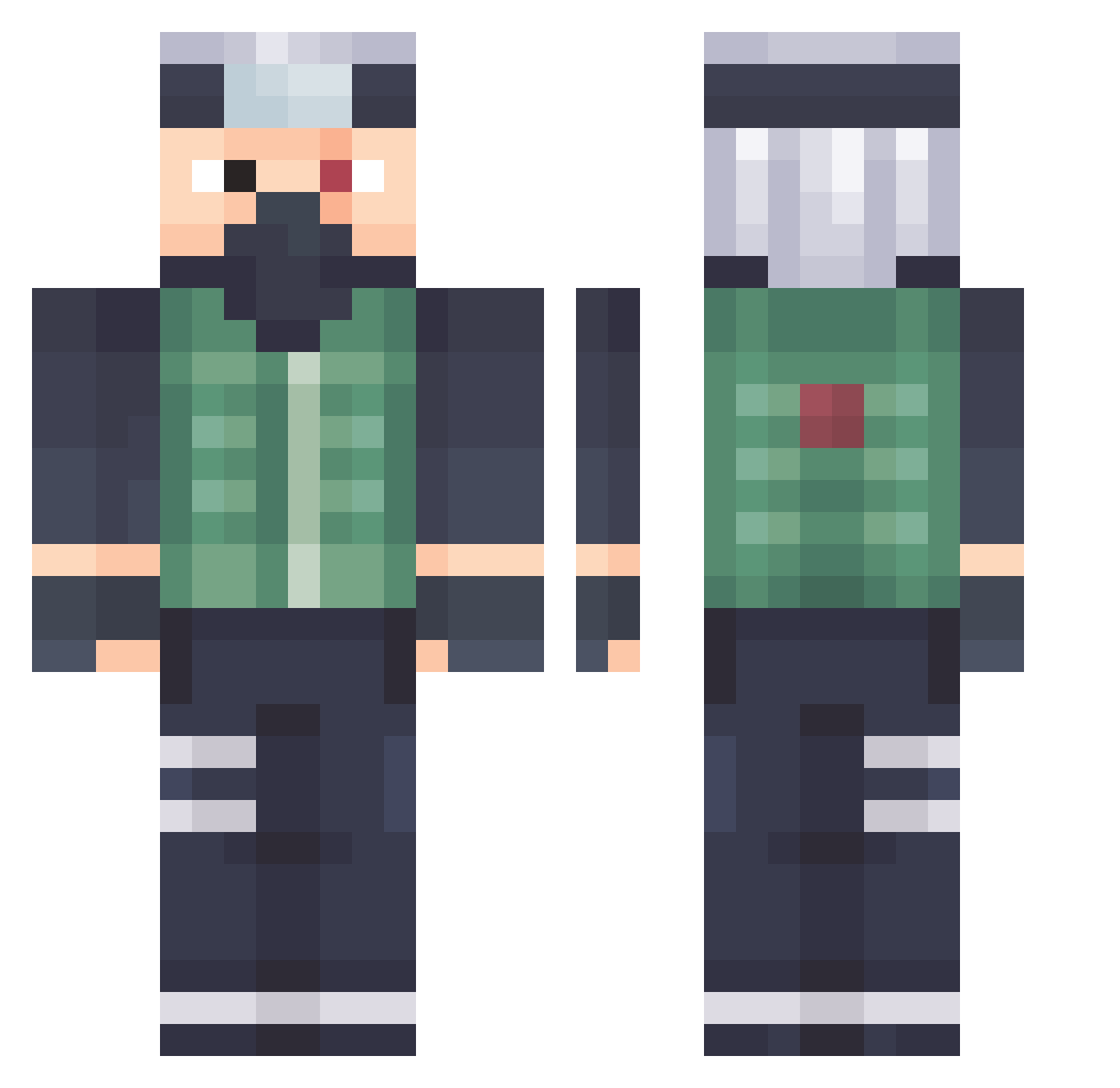alexplisov Minecraft skin, front and back view