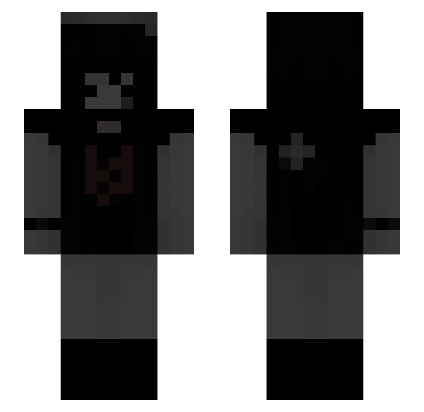 InfiniteRaven16 Minecraft skin, front and back view