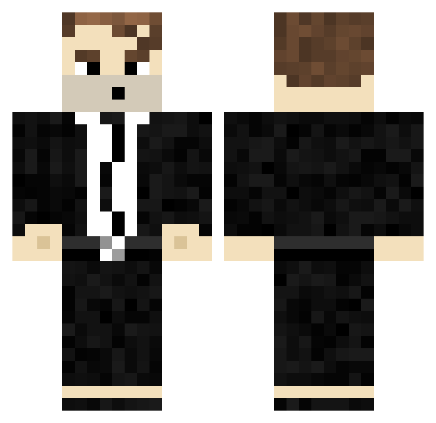RainWasProbTaken Minecraft skin, front and back view