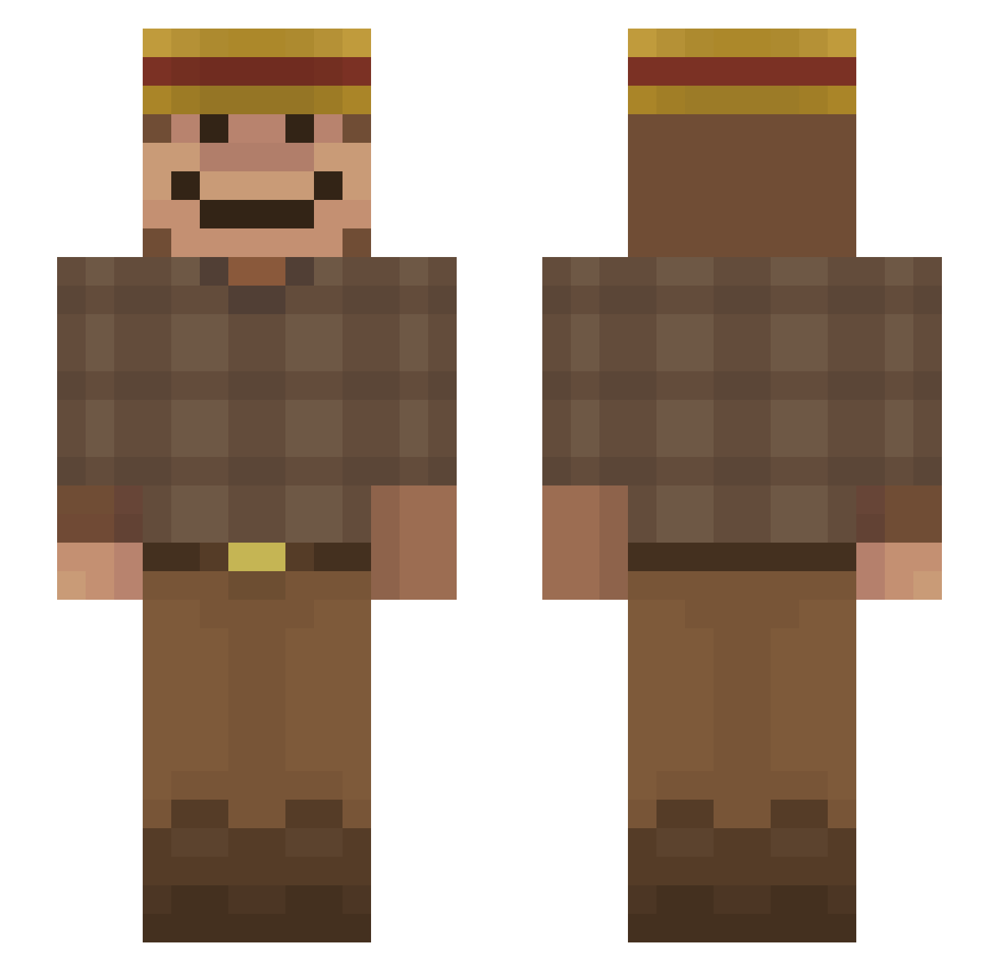 OxycodonEnjoyer Minecraft skin, front and back view