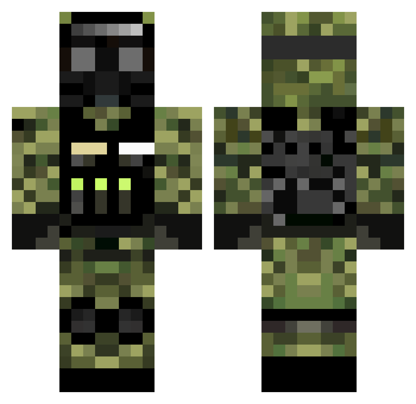 urfavlilko Minecraft skin, front and back view