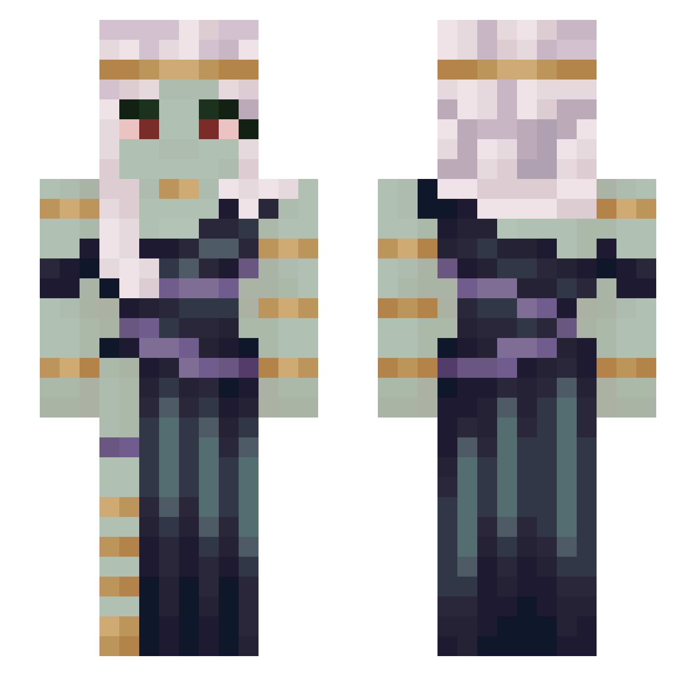 makarovkas Minecraft skin, front and back view