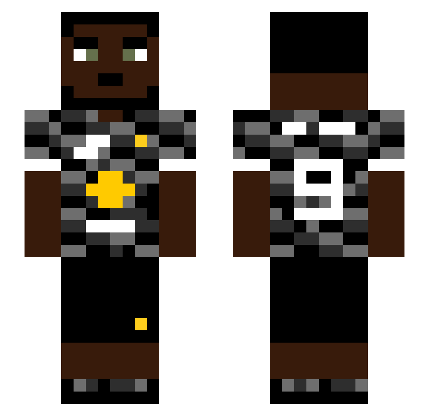 europpa Minecraft skin, front and back view