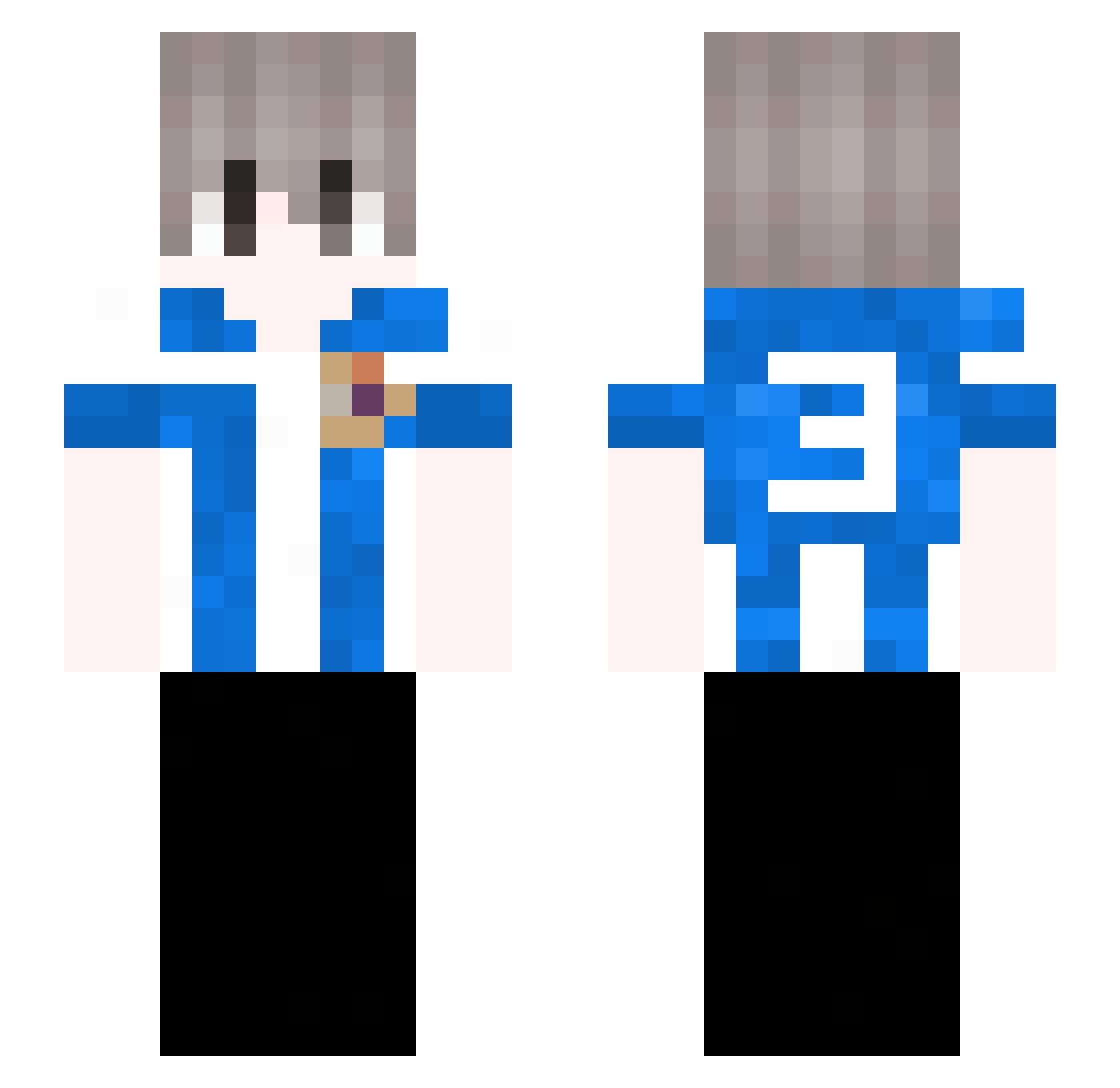 daariioo Minecraft skin, front and back view