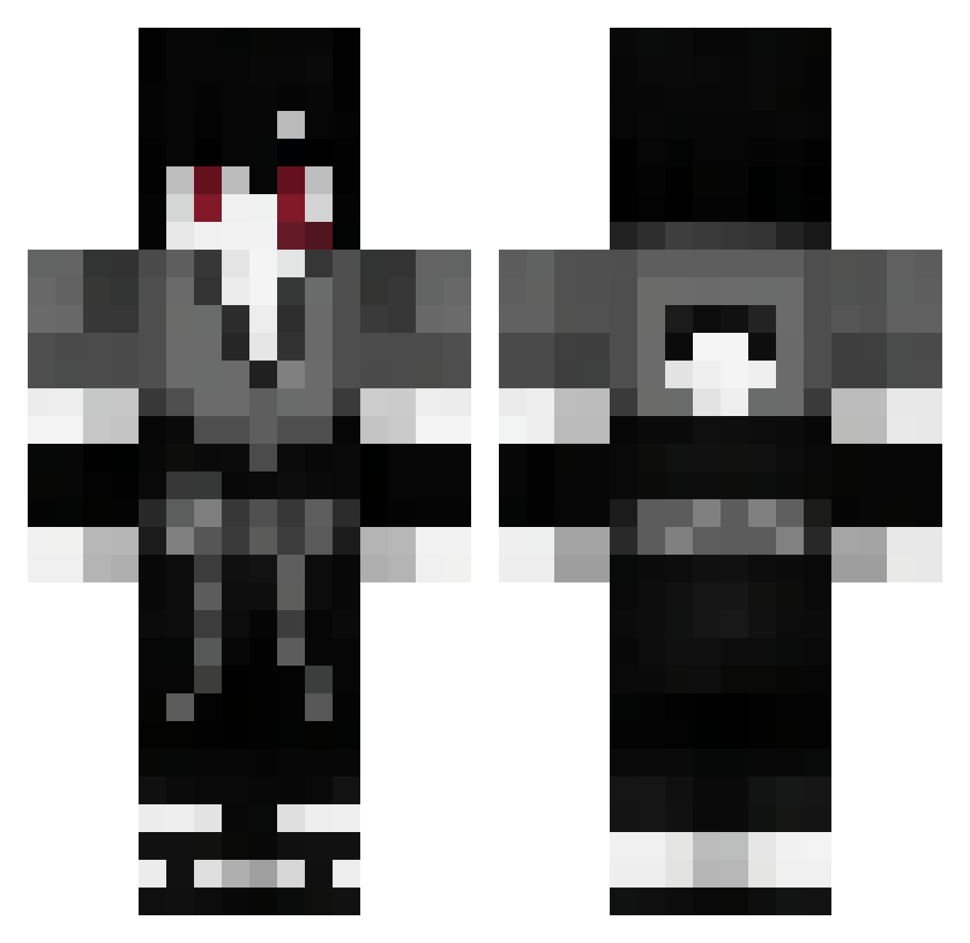 signnal Minecraft skin, front and back view