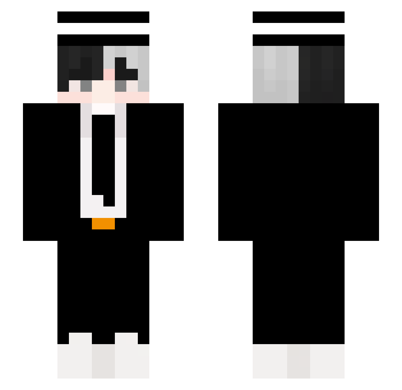 Admiral_Kadsee Minecraft skin, front and back view