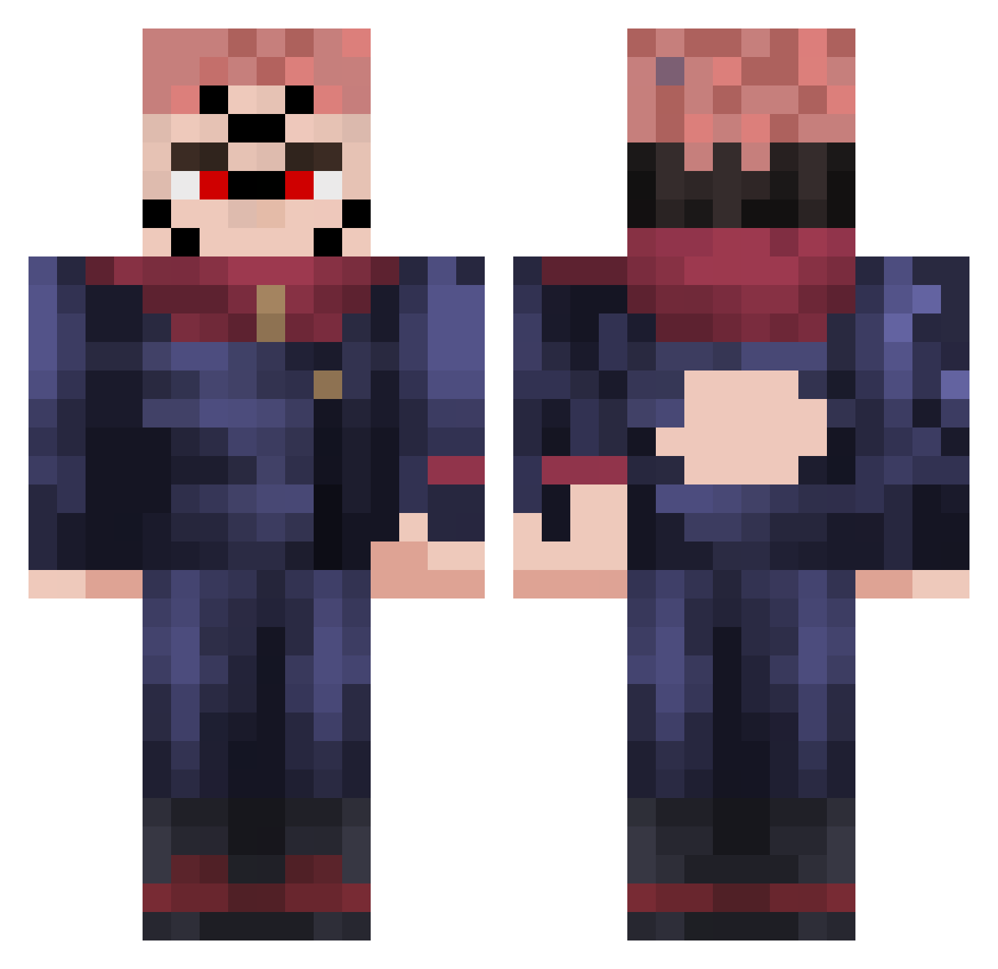 BopCereal Minecraft skin, front and back view