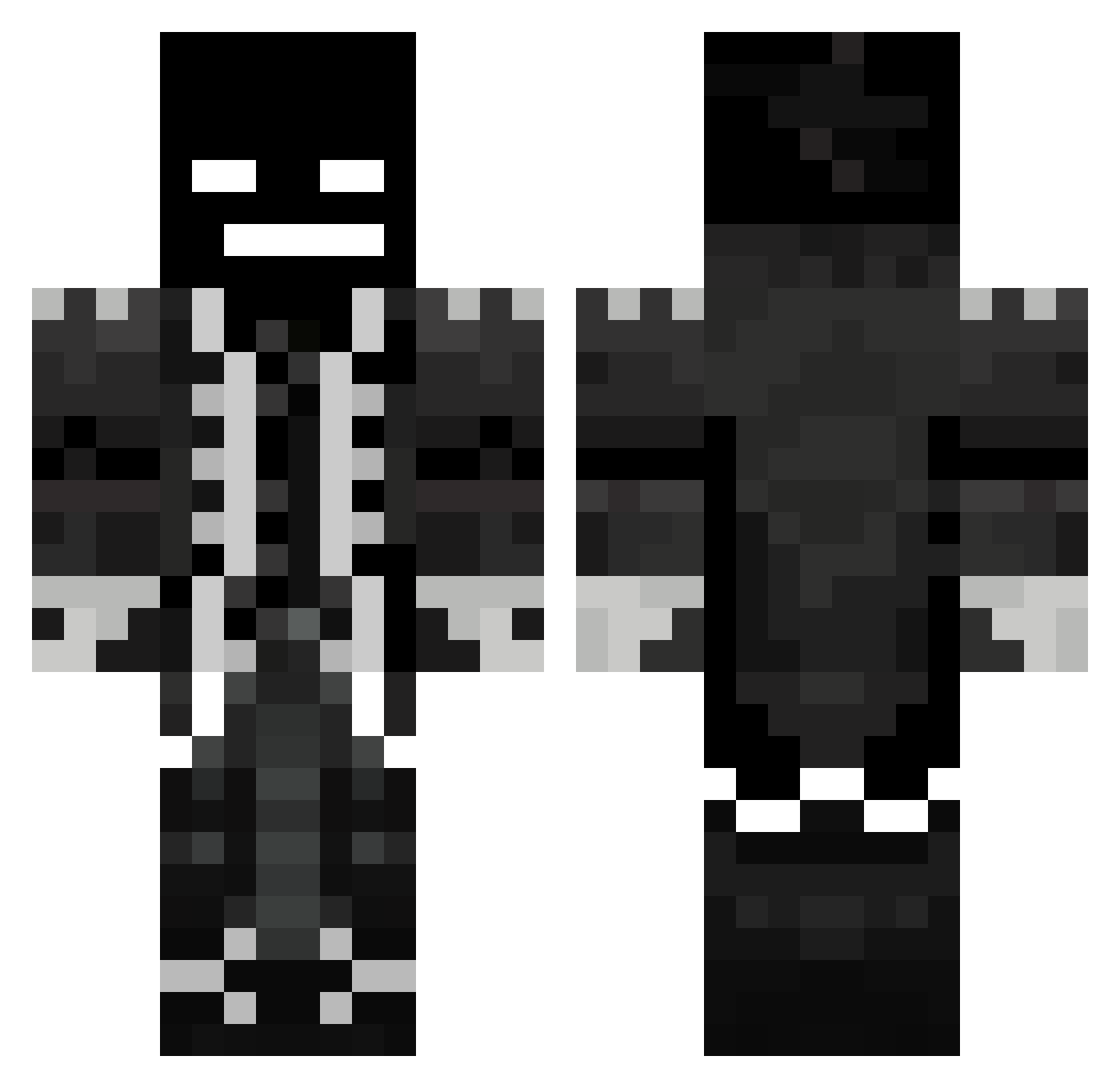 DanFighter9 Minecraft skin, front and back view
