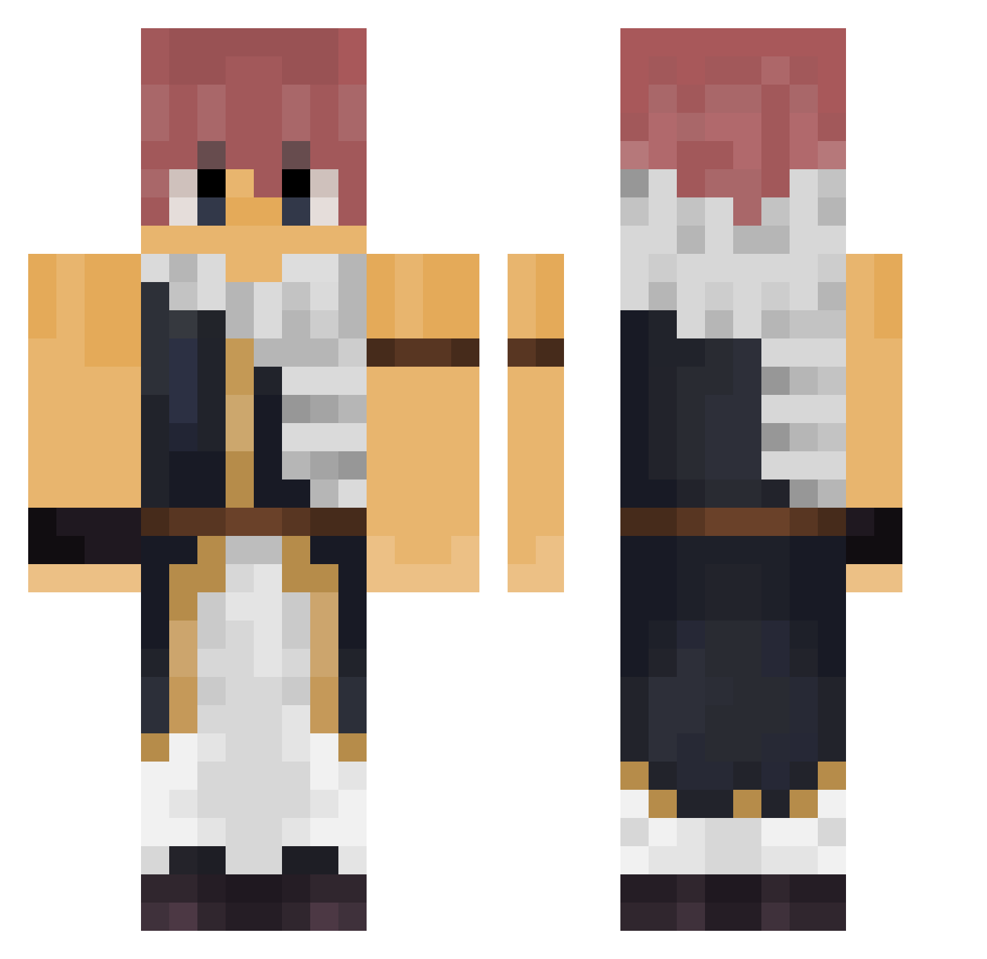 L2P_MF Minecraft skin, front and back view