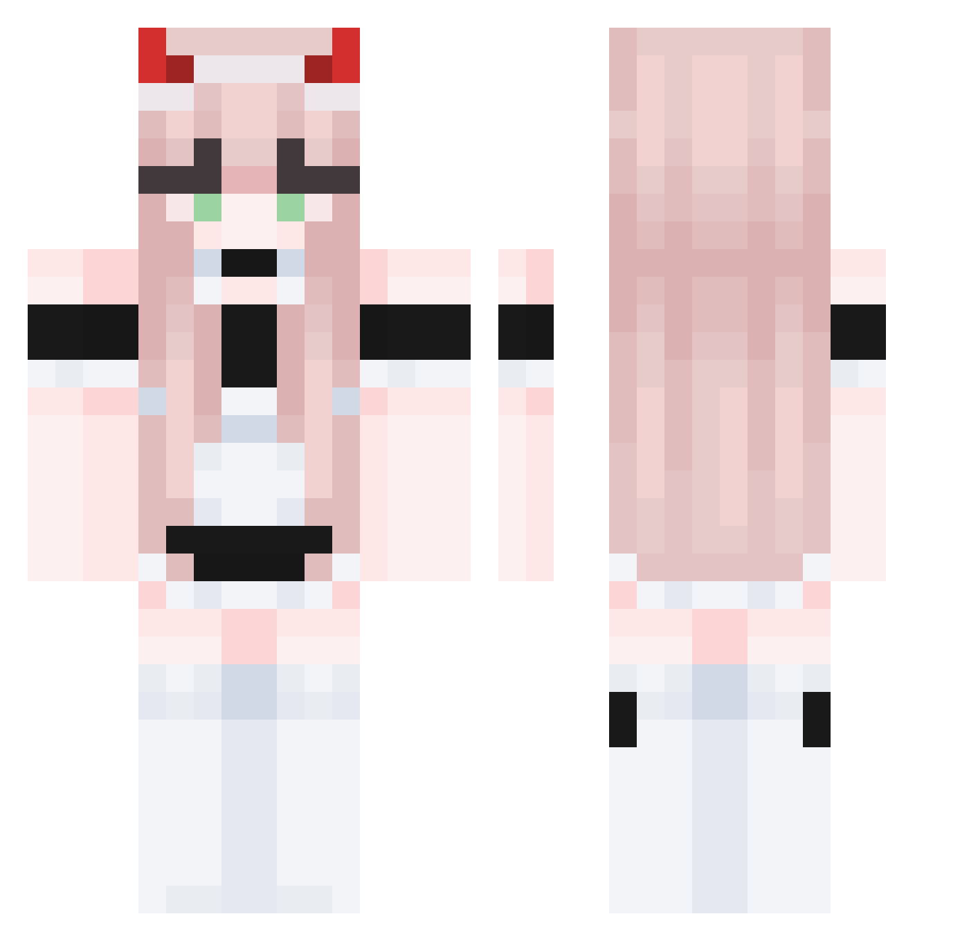 SUP3R_SAIYAN Minecraft skin, front and back view