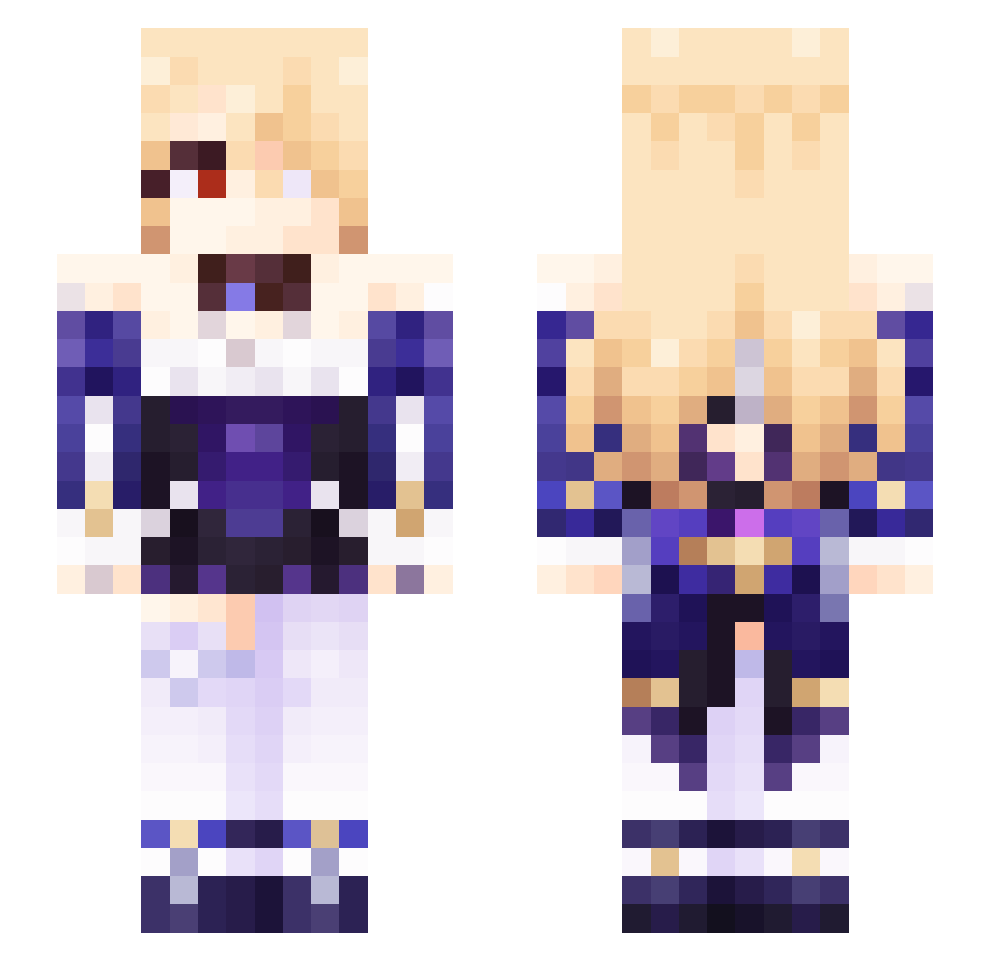 _Laphid_ Minecraft skin, front and back view