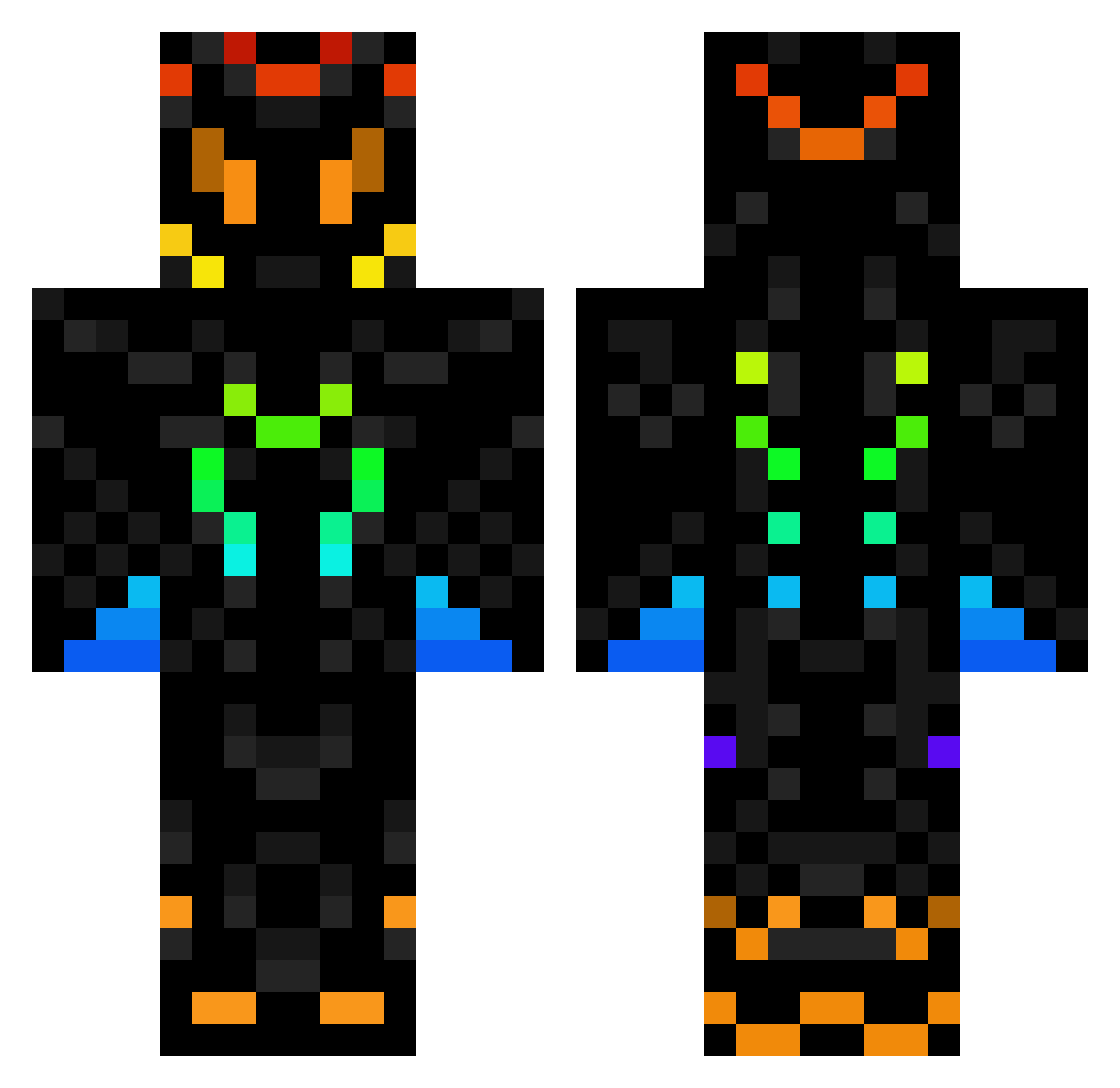 Jarnsida1 Minecraft skin, front and back view