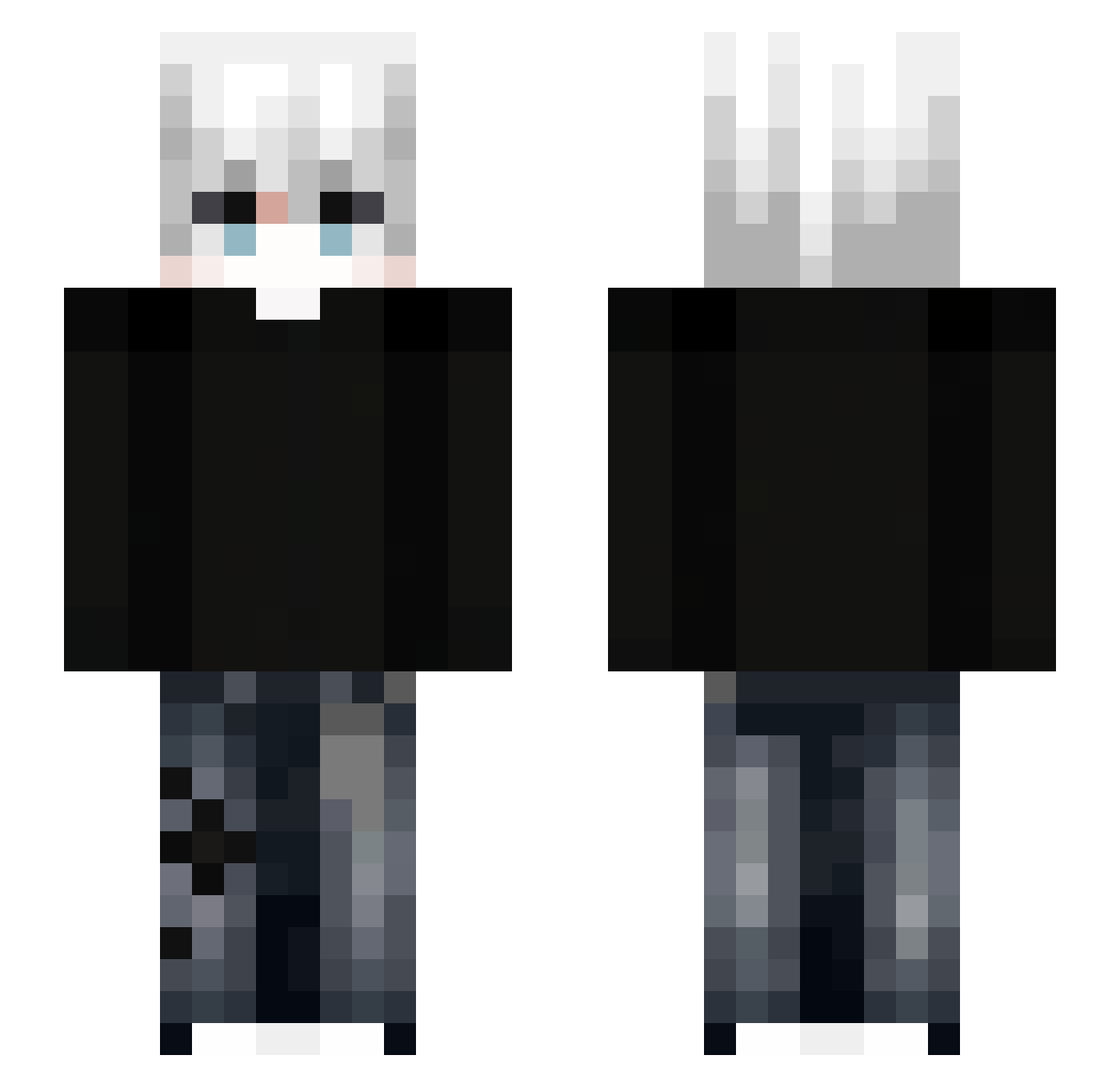 Sythee__ Minecraft skin, front and back view