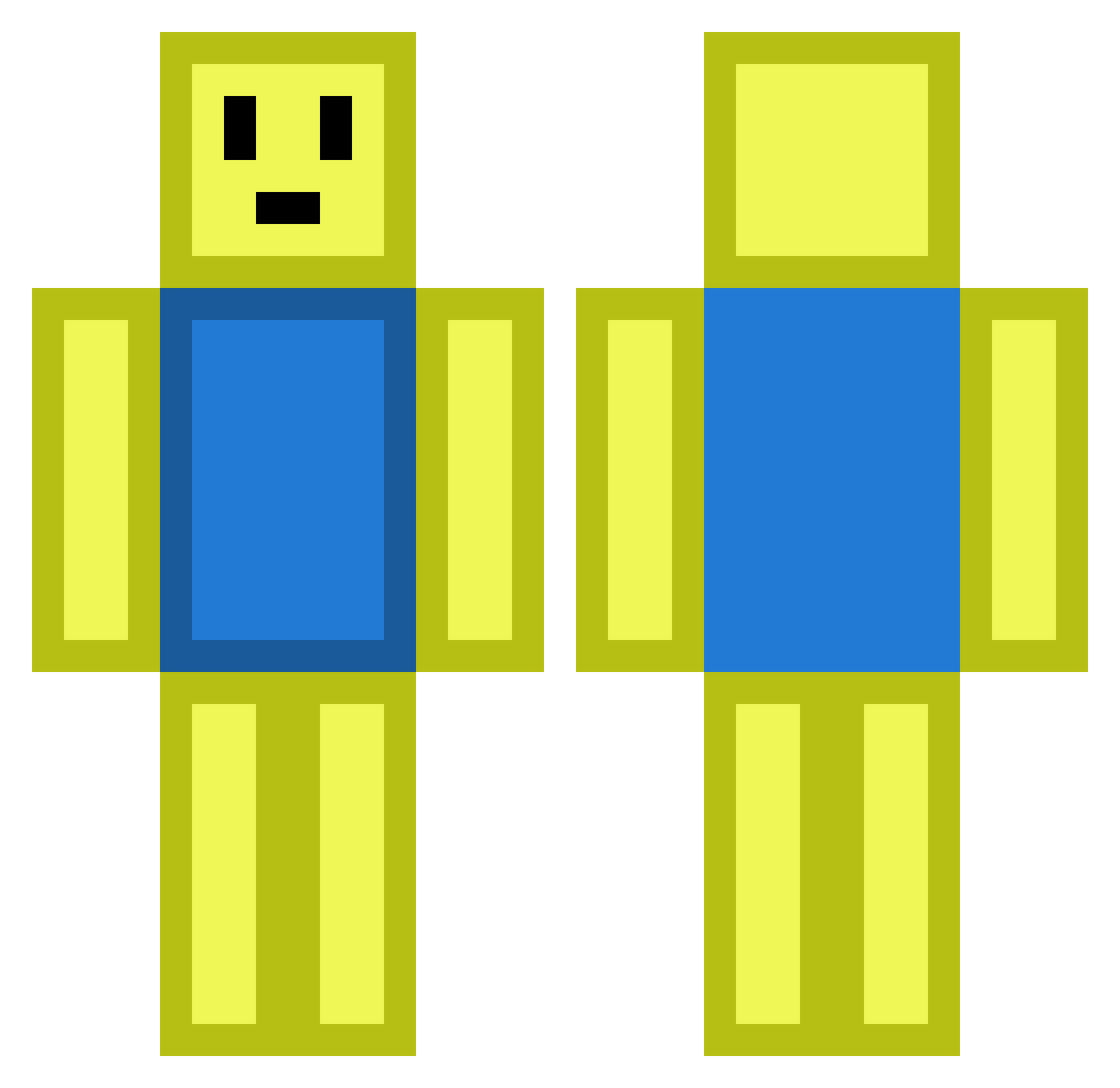 puggie619 Minecraft skin, front and back view