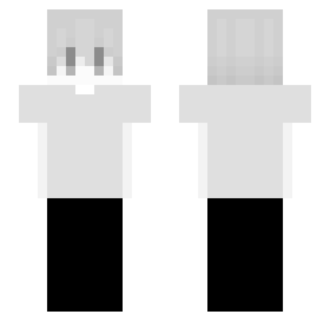 NyxL__ Minecraft skin, front and back view