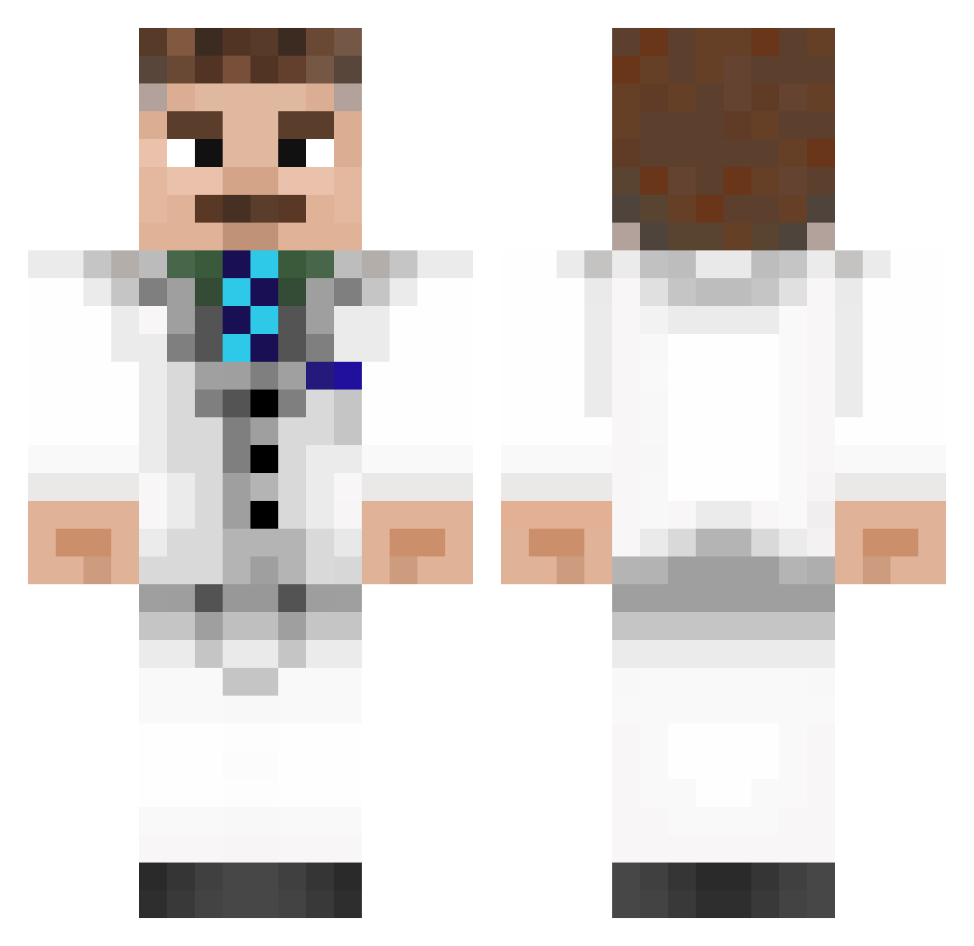 _Alexnet_ Minecraft skin, front and back view