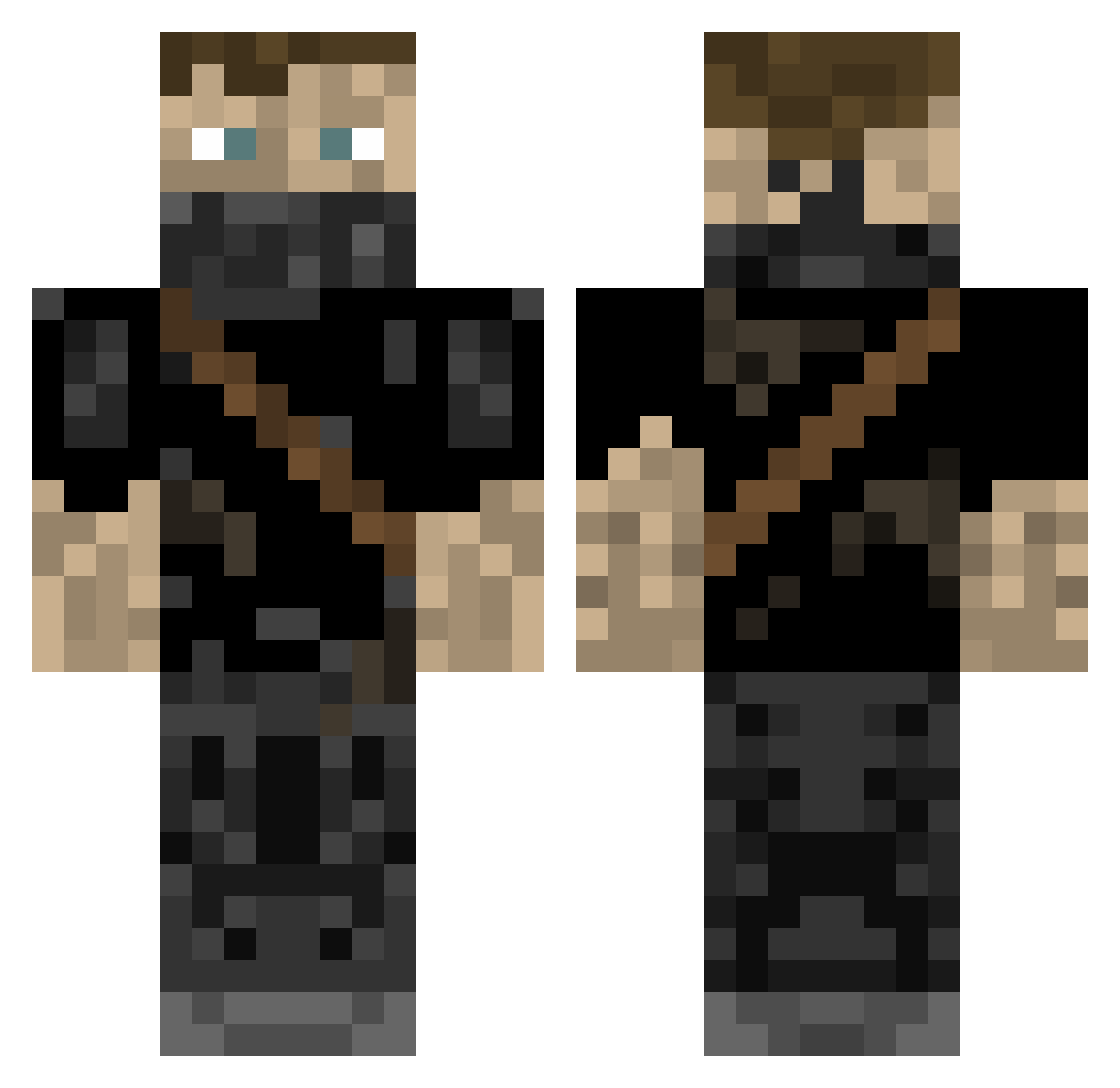 Sternu Minecraft skin, front and back view