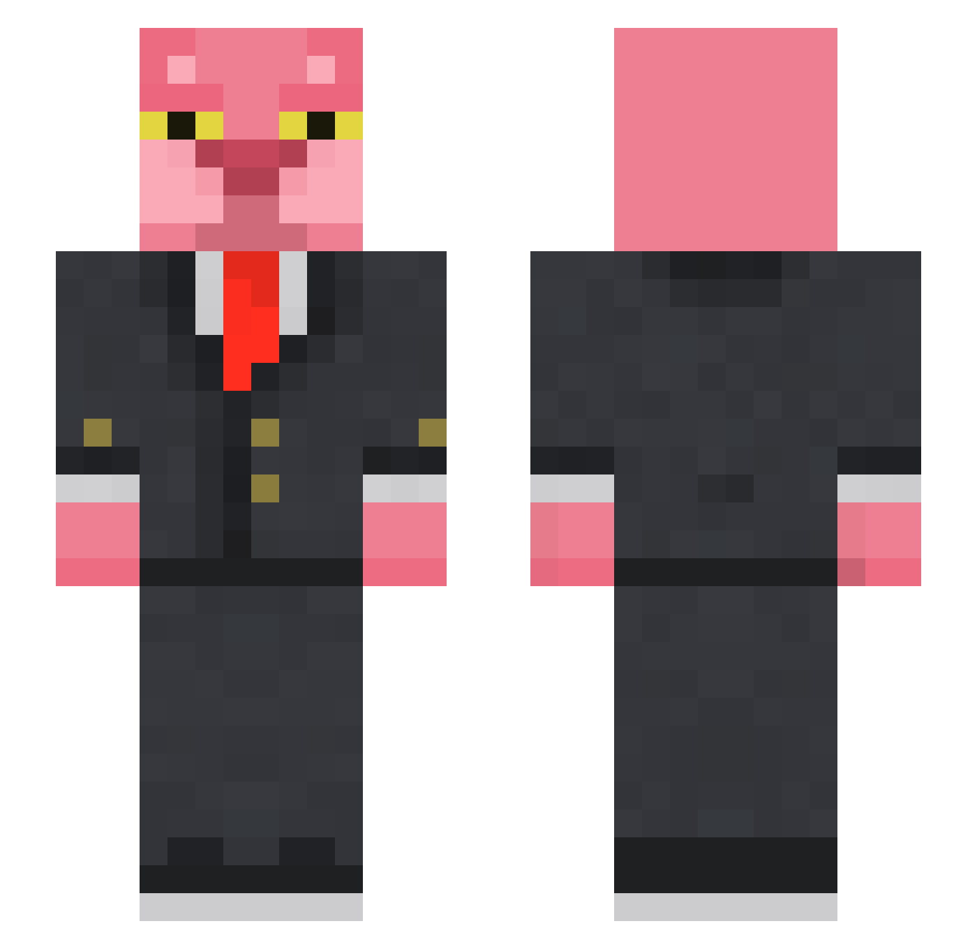 fryzen_ico Minecraft skin, front and back view
