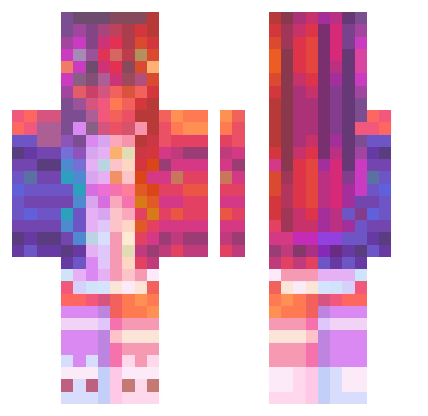aleksiaaa6745 Minecraft skin, front and back view