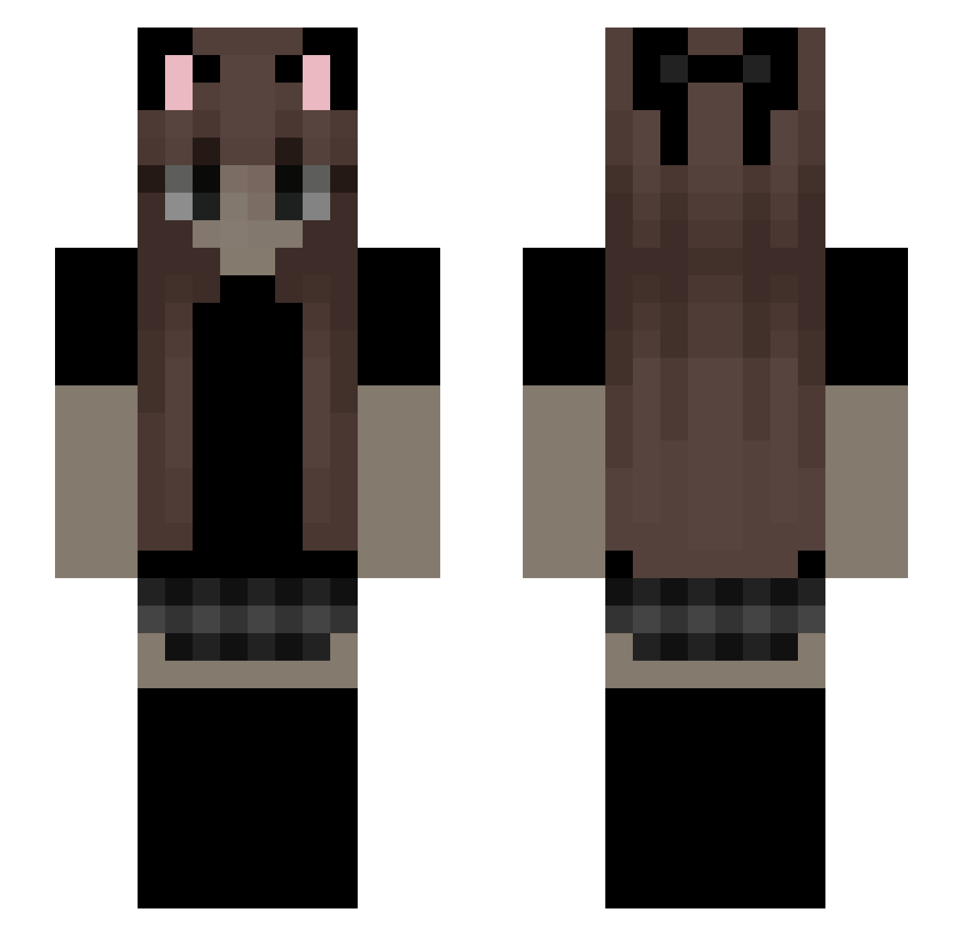 adriansete1 Minecraft skin, front and back view