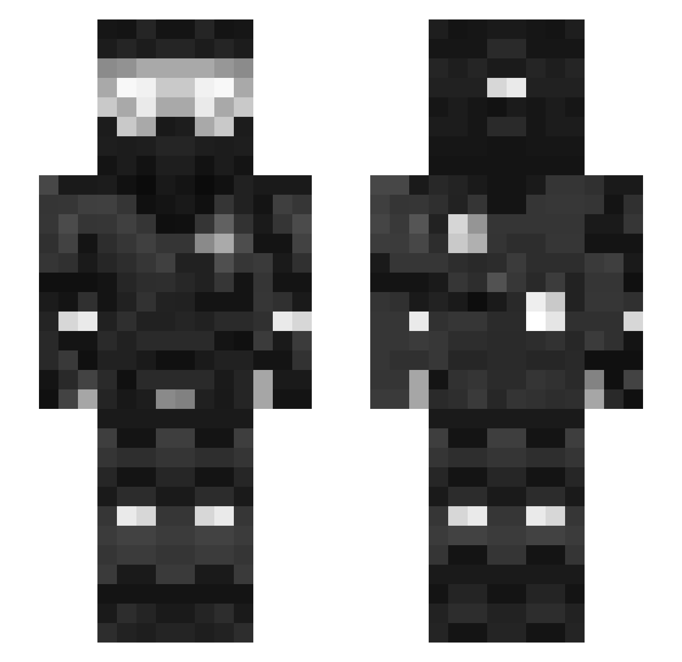 Testified_ Minecraft skin, front and back view