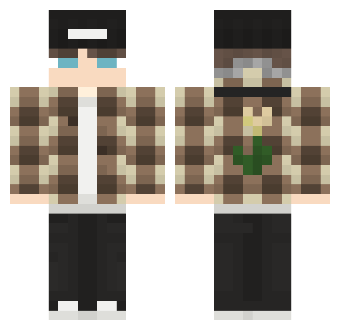 L0rdSpr1g4n Minecraft skin, front and back view