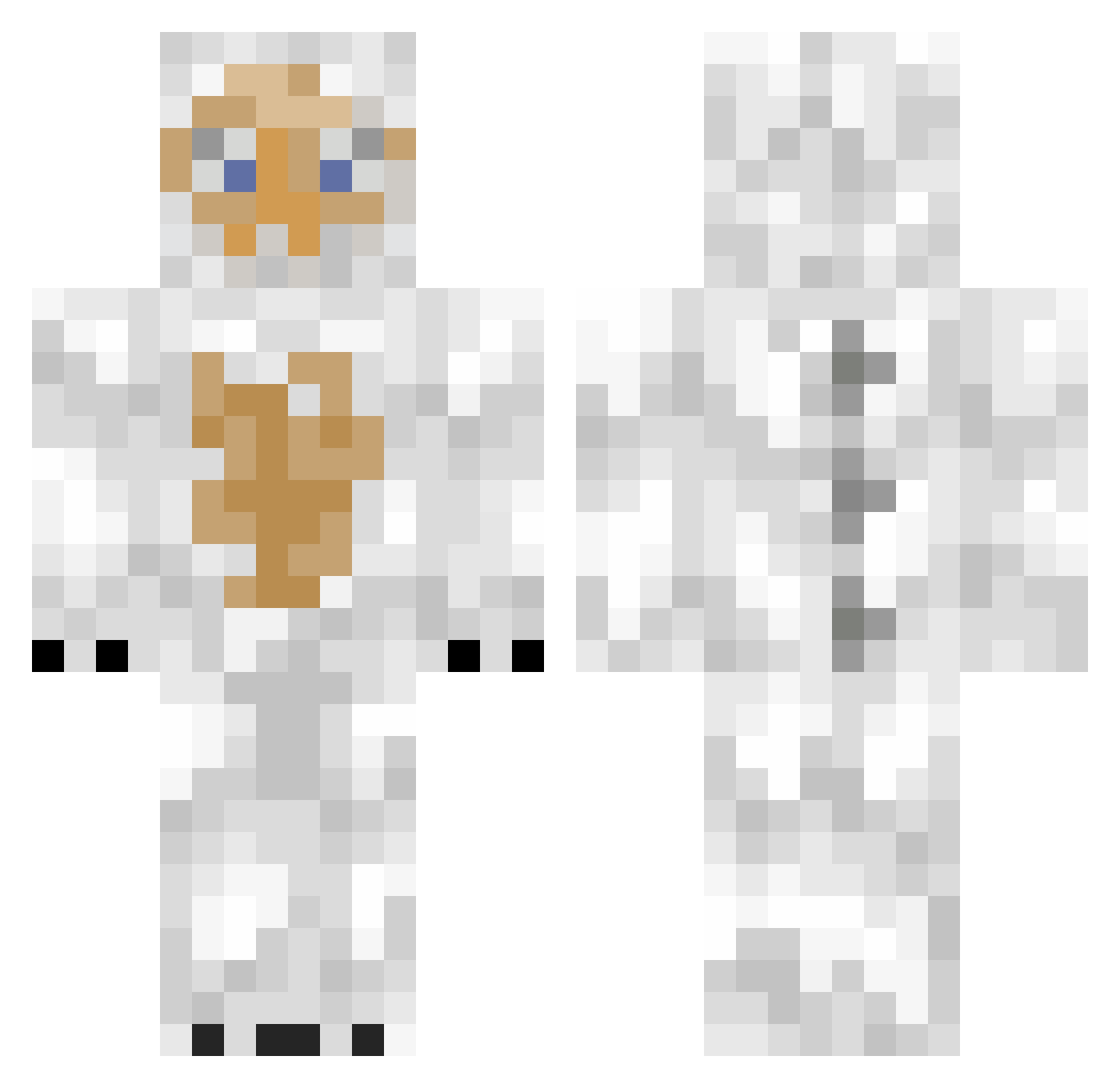 purpIeboy Minecraft skin, front and back view