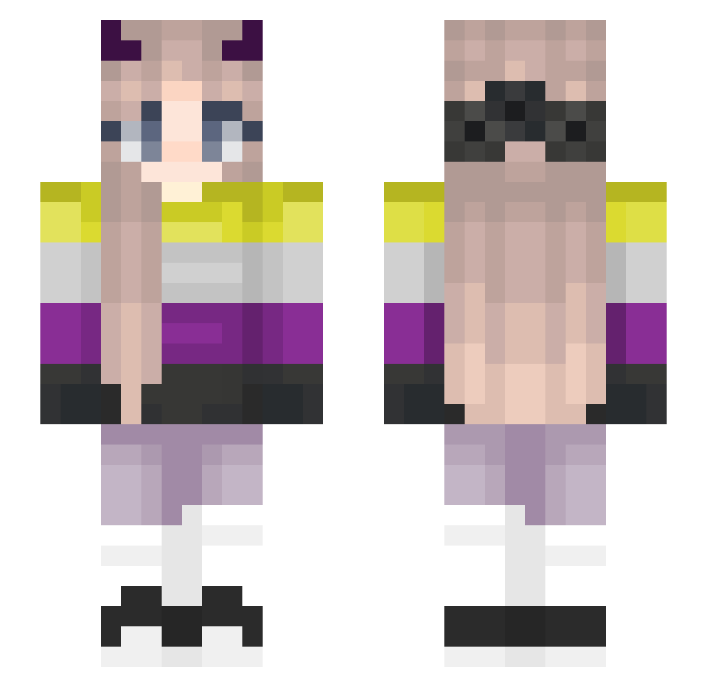 Maxroon - nonbinary flag Minecraft skin