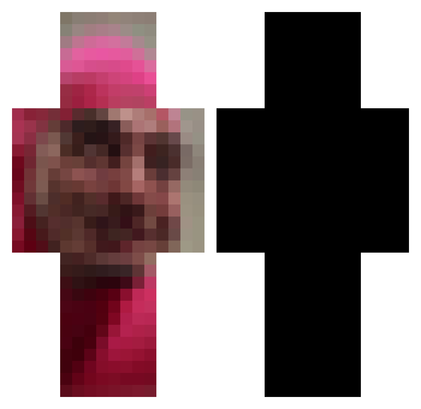 timmyisgay69 Minecraft skin, front and back view