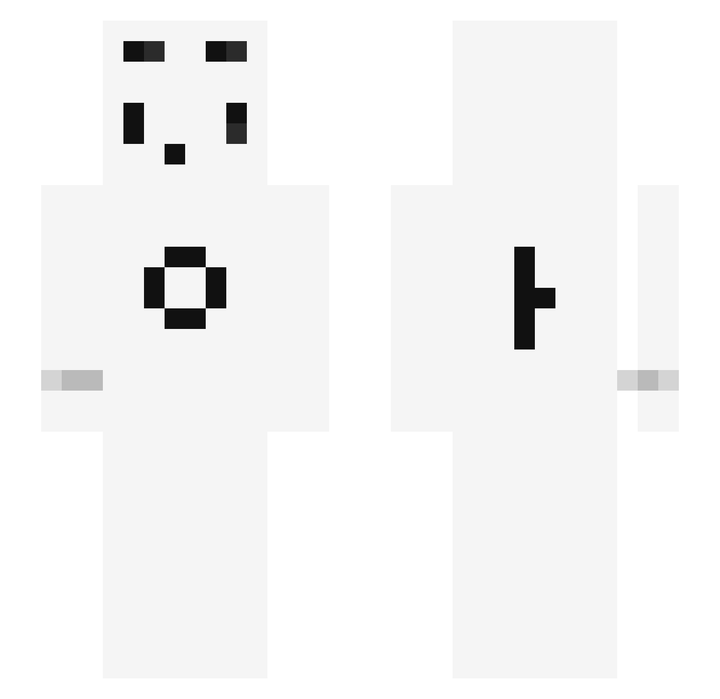 yiwon39 Minecraft skin, front and back view