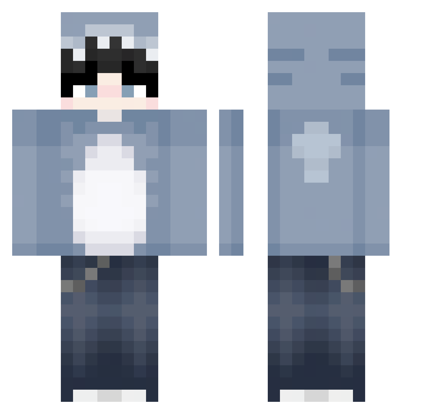 Nathan474747 Minecraft skin, front and back view