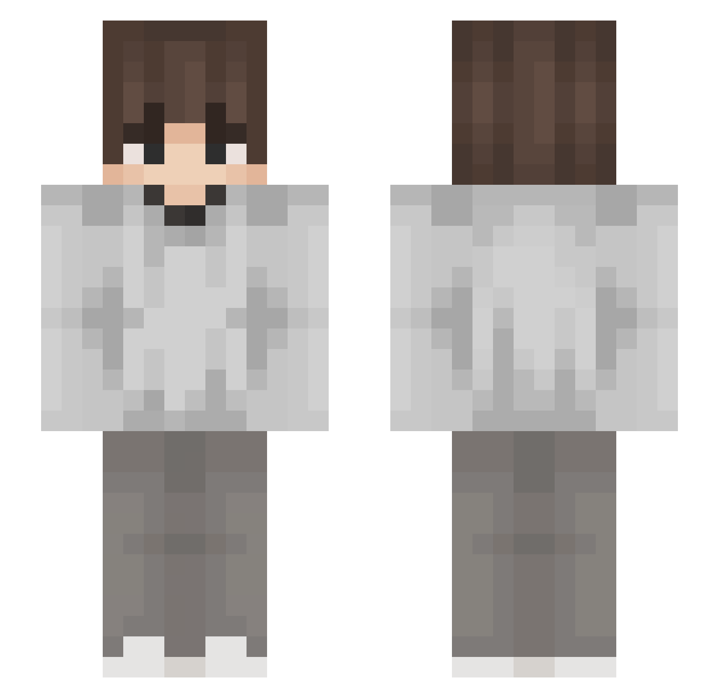 KolorcitoMc Minecraft skin, front and back view