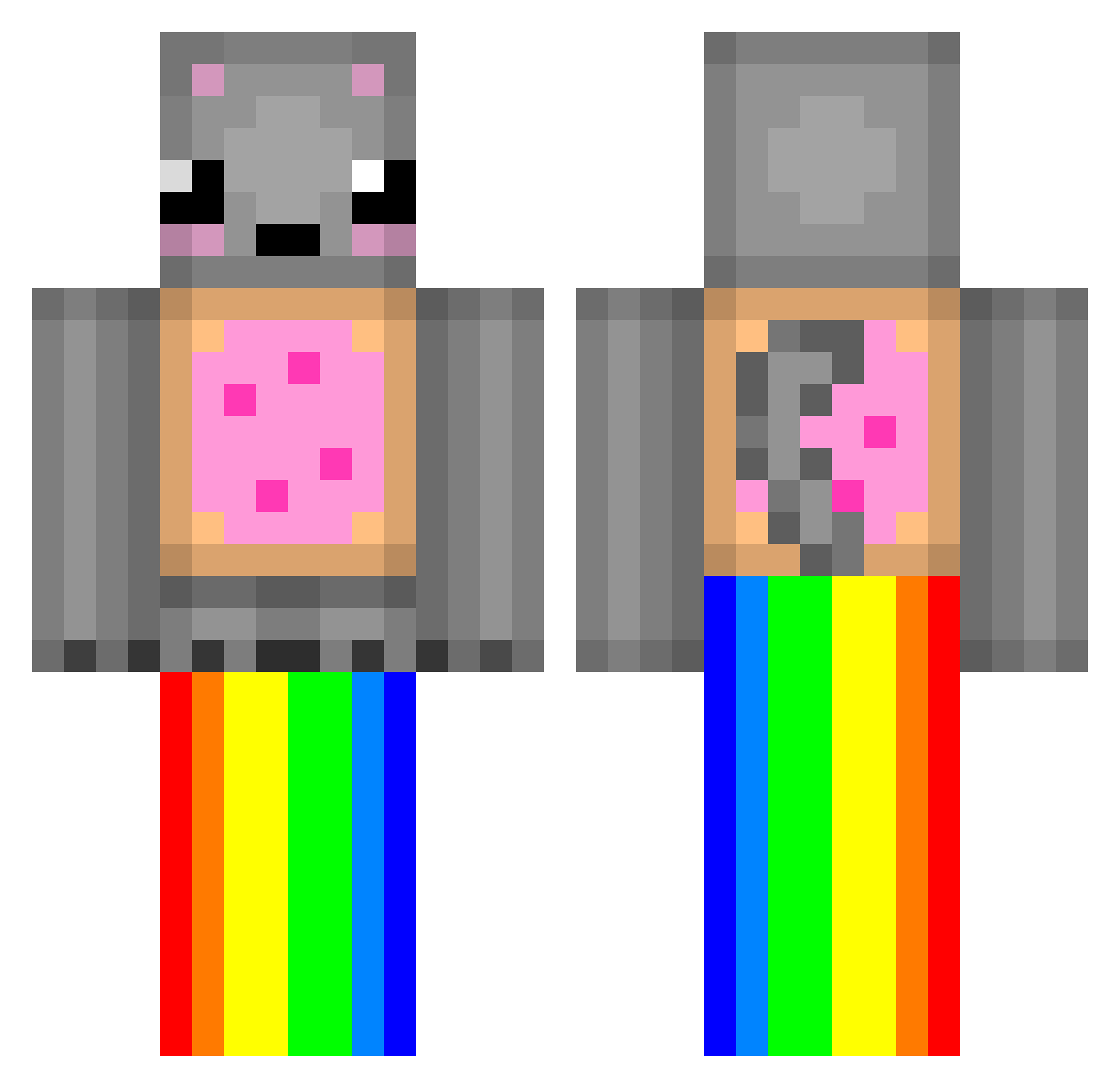Kyan5280 Minecraft skin, front and back view