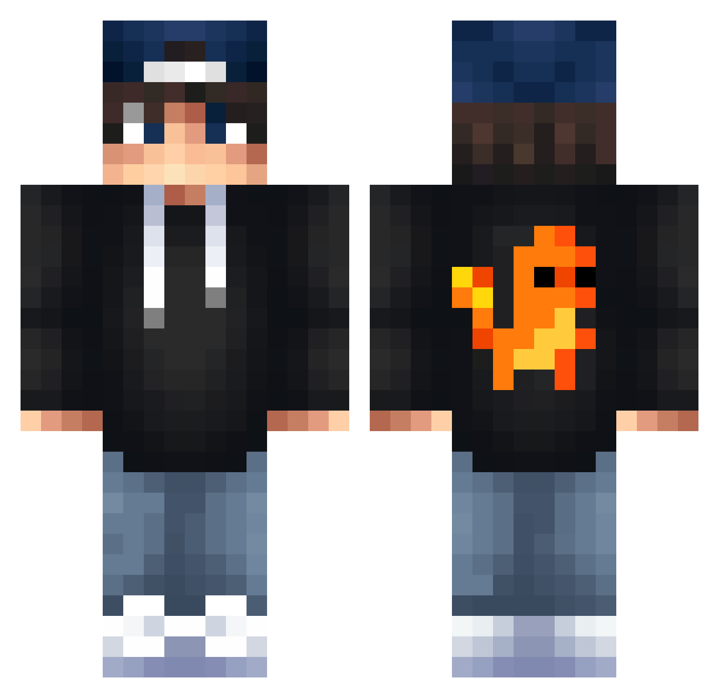 alexitroxx96 Minecraft skin, front and back view