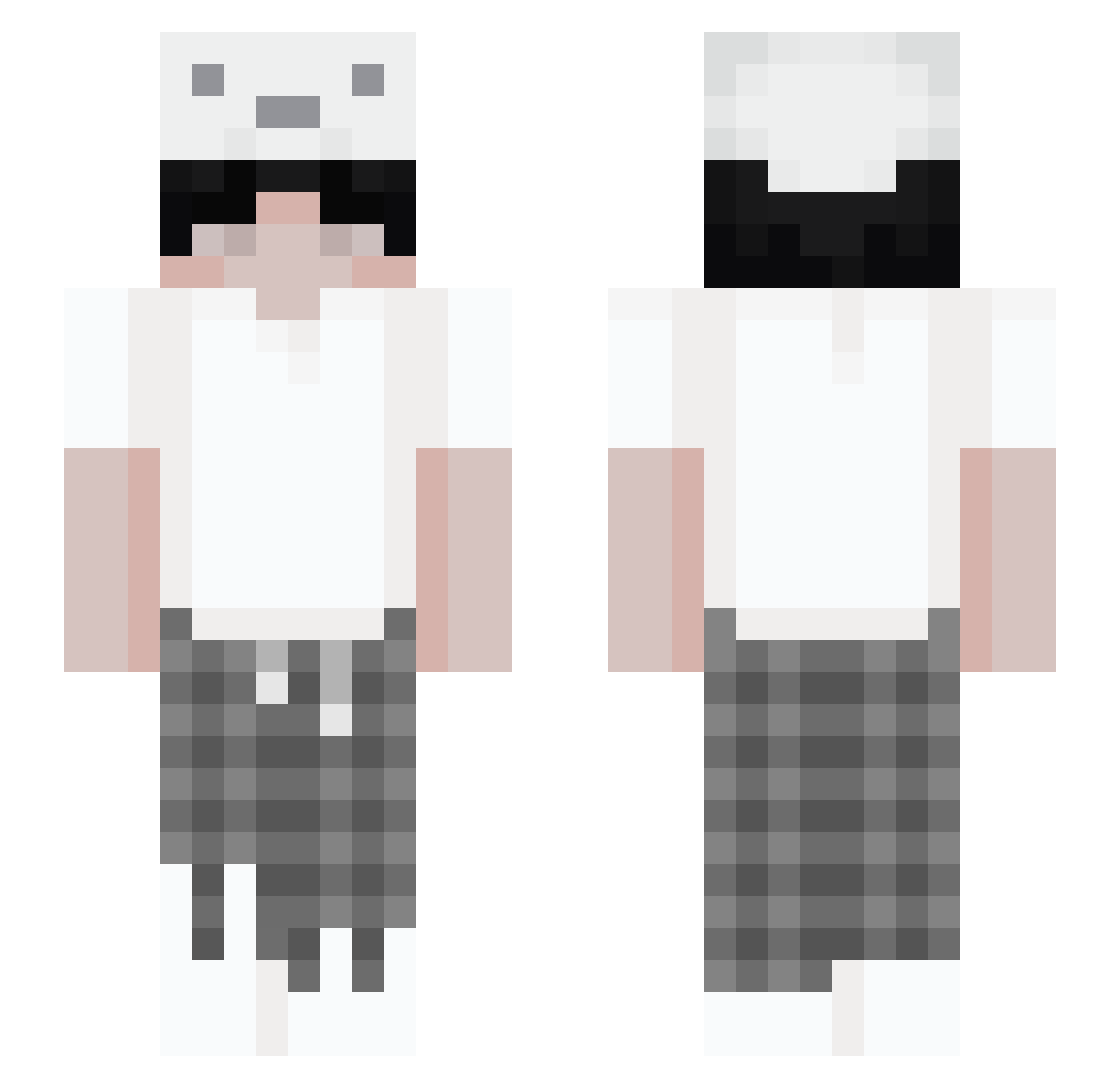 pun10goopod Minecraft skin, front and back view