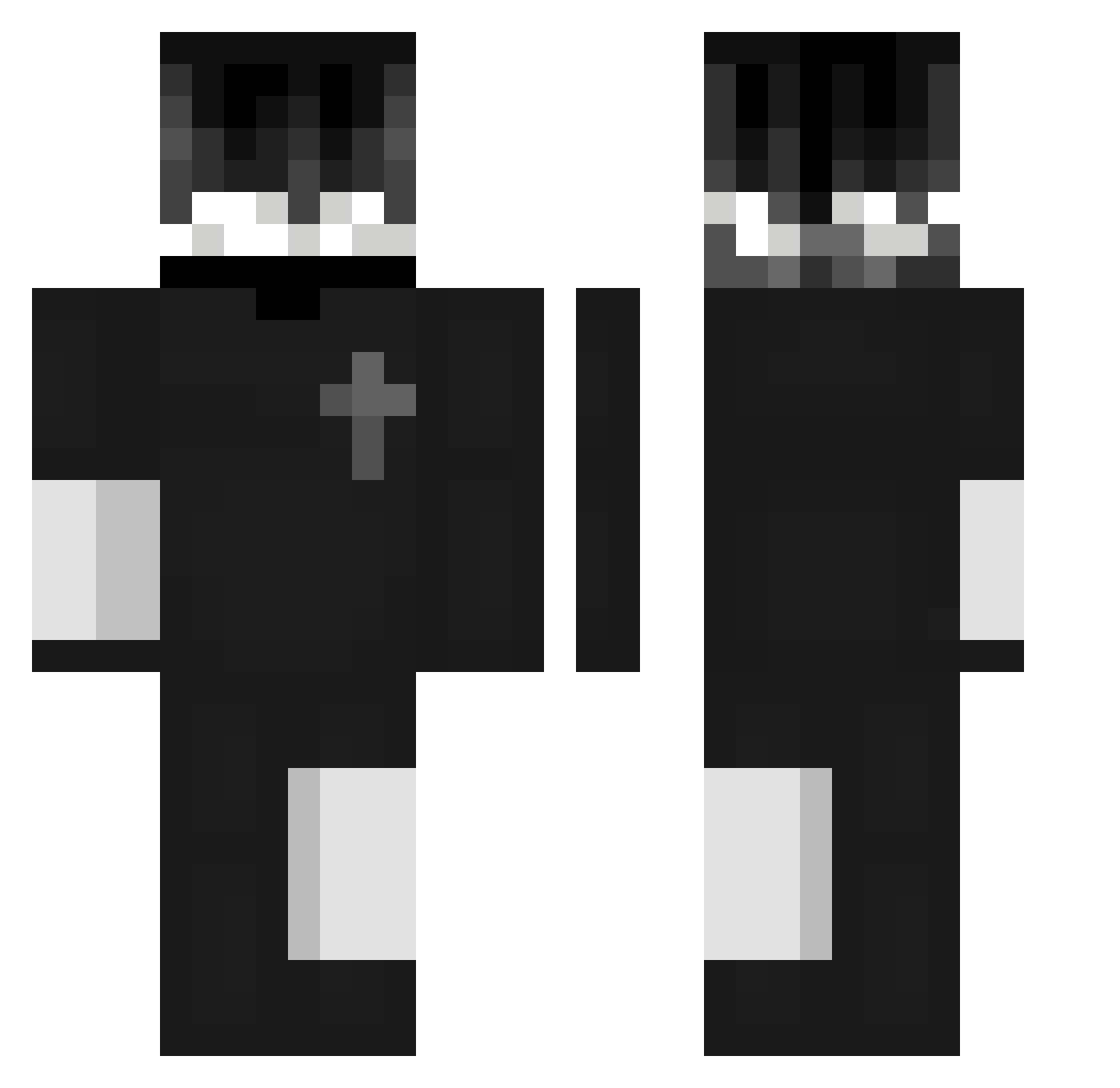 xKamil3k_ Minecraft skin, front and back view