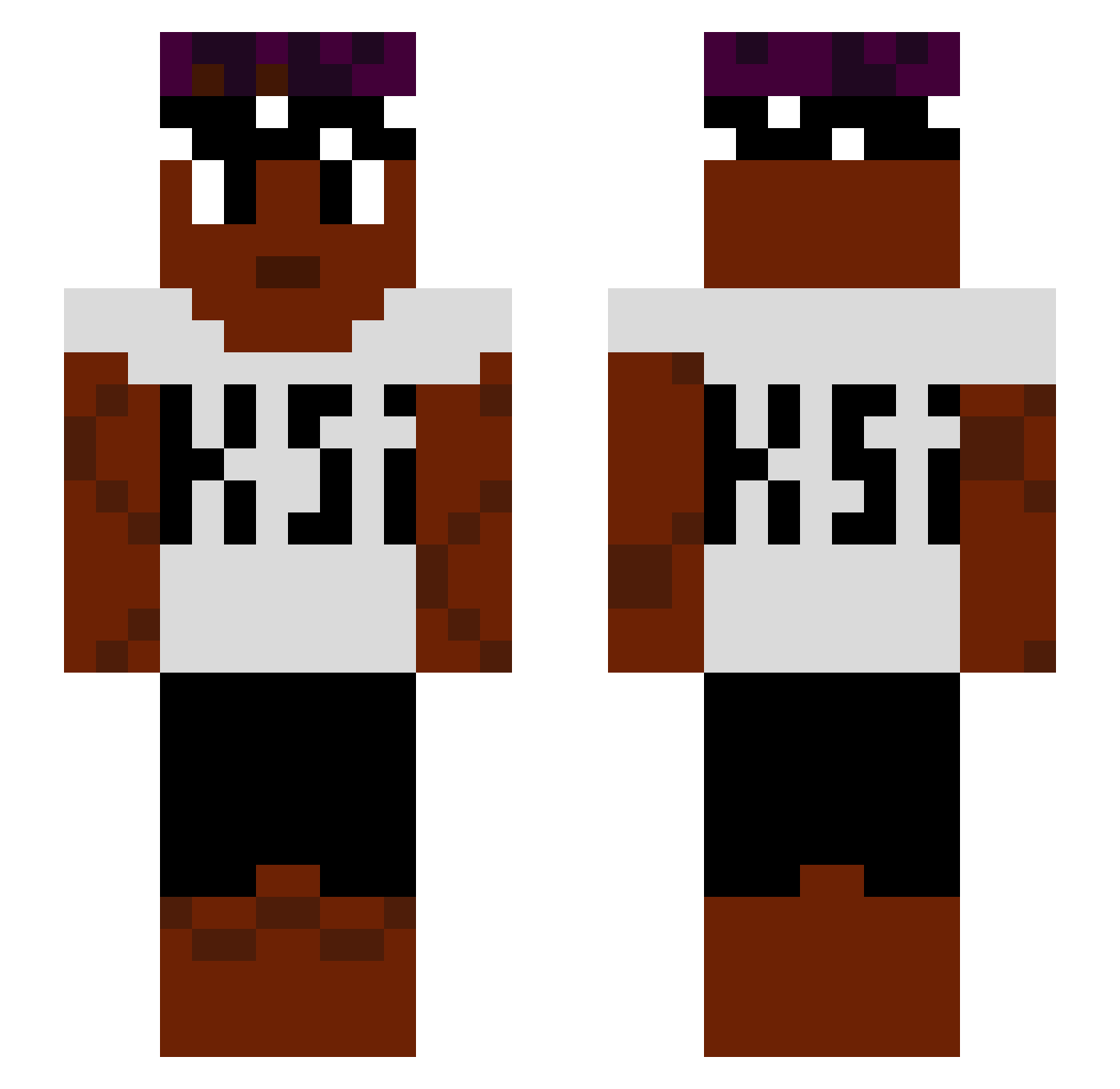 iambad_ Minecraft skin, front and back view