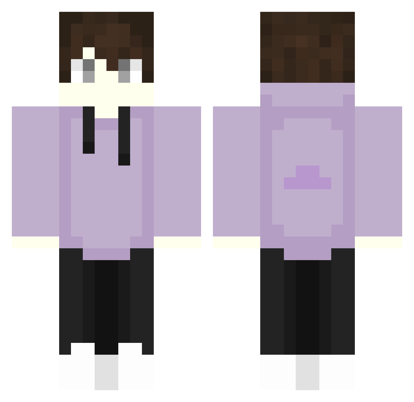 vic__k Minecraft skin, front and back view