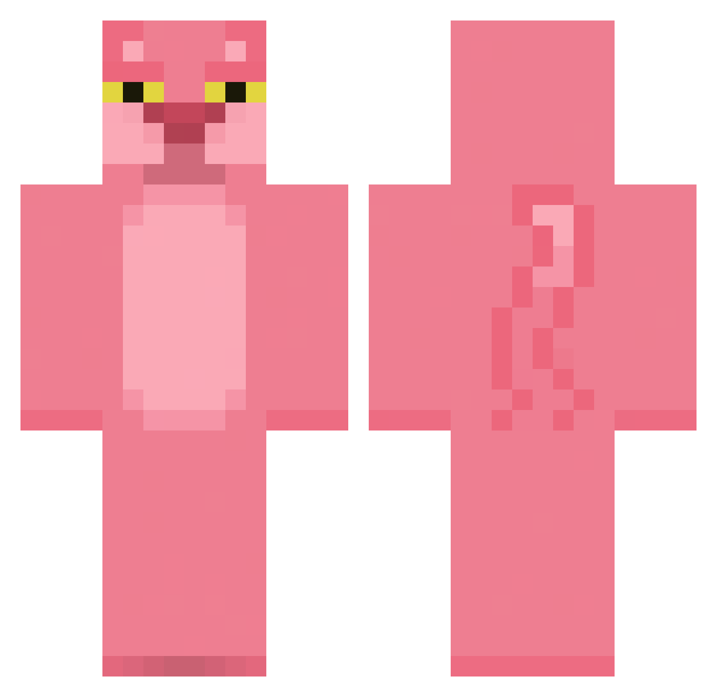 ViperBrick Minecraft skin, front and back view