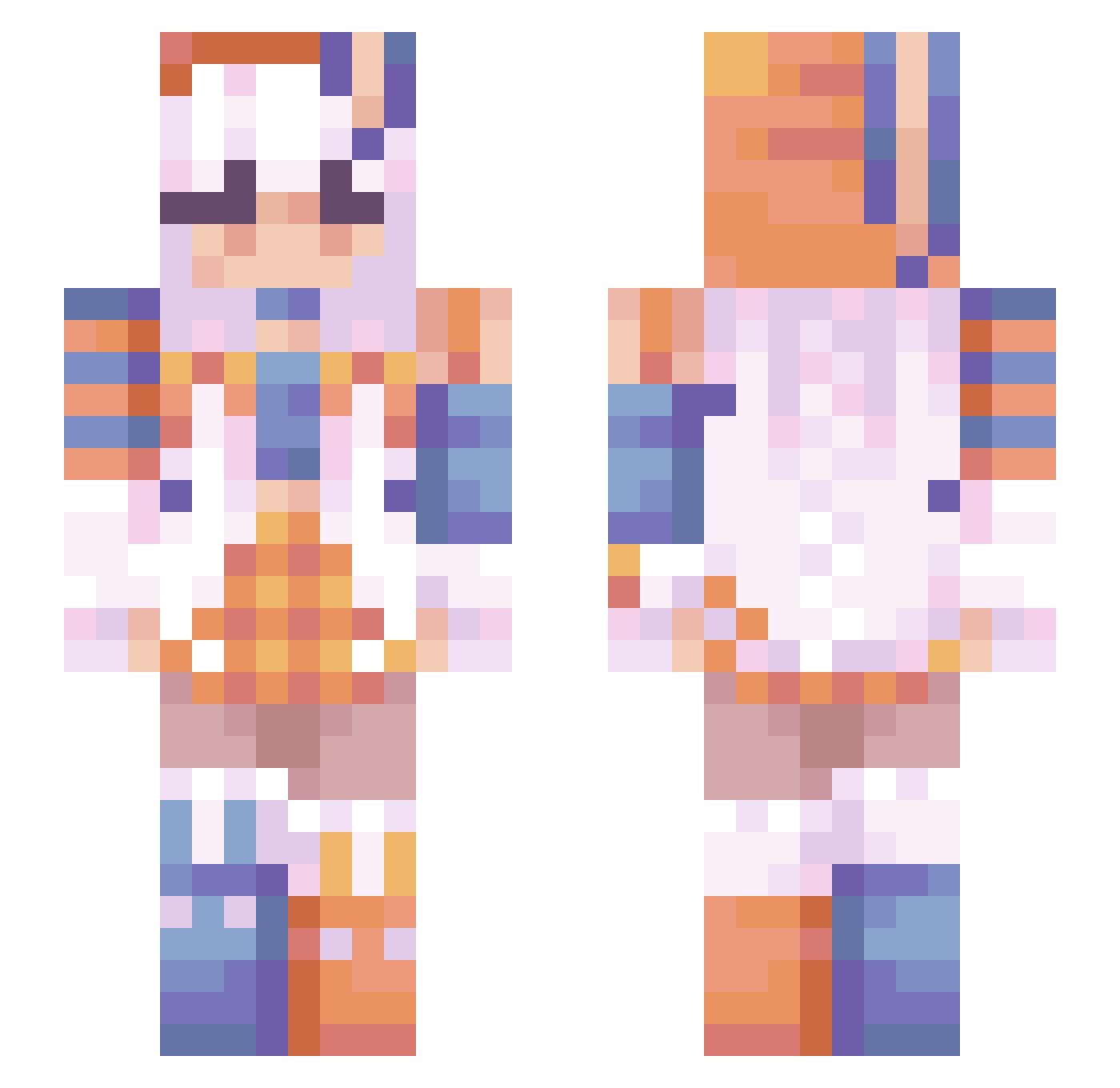 whee_inthemood Minecraft skin, front and back view