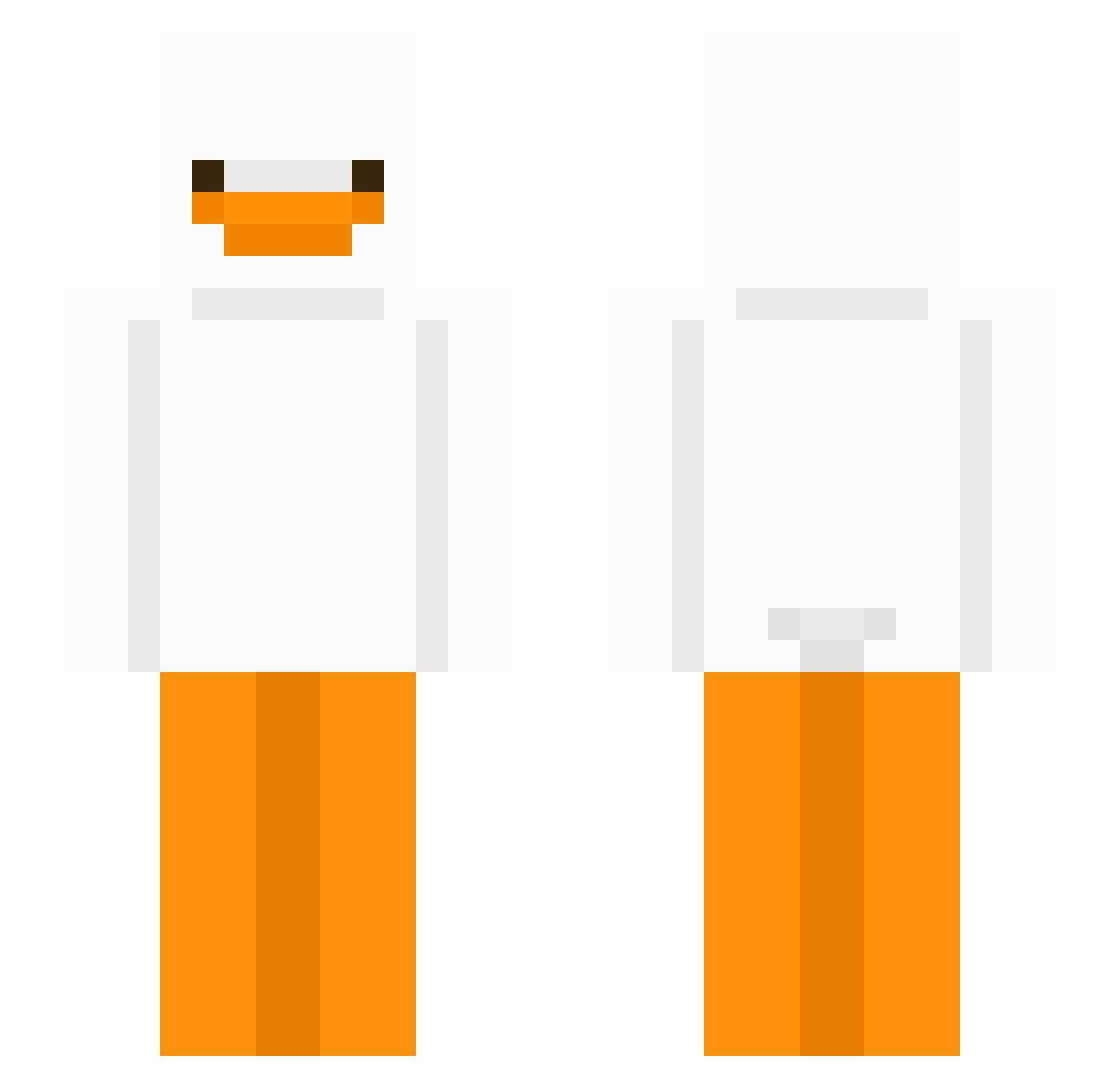 Kaidaq_ Minecraft skin, front and back view
