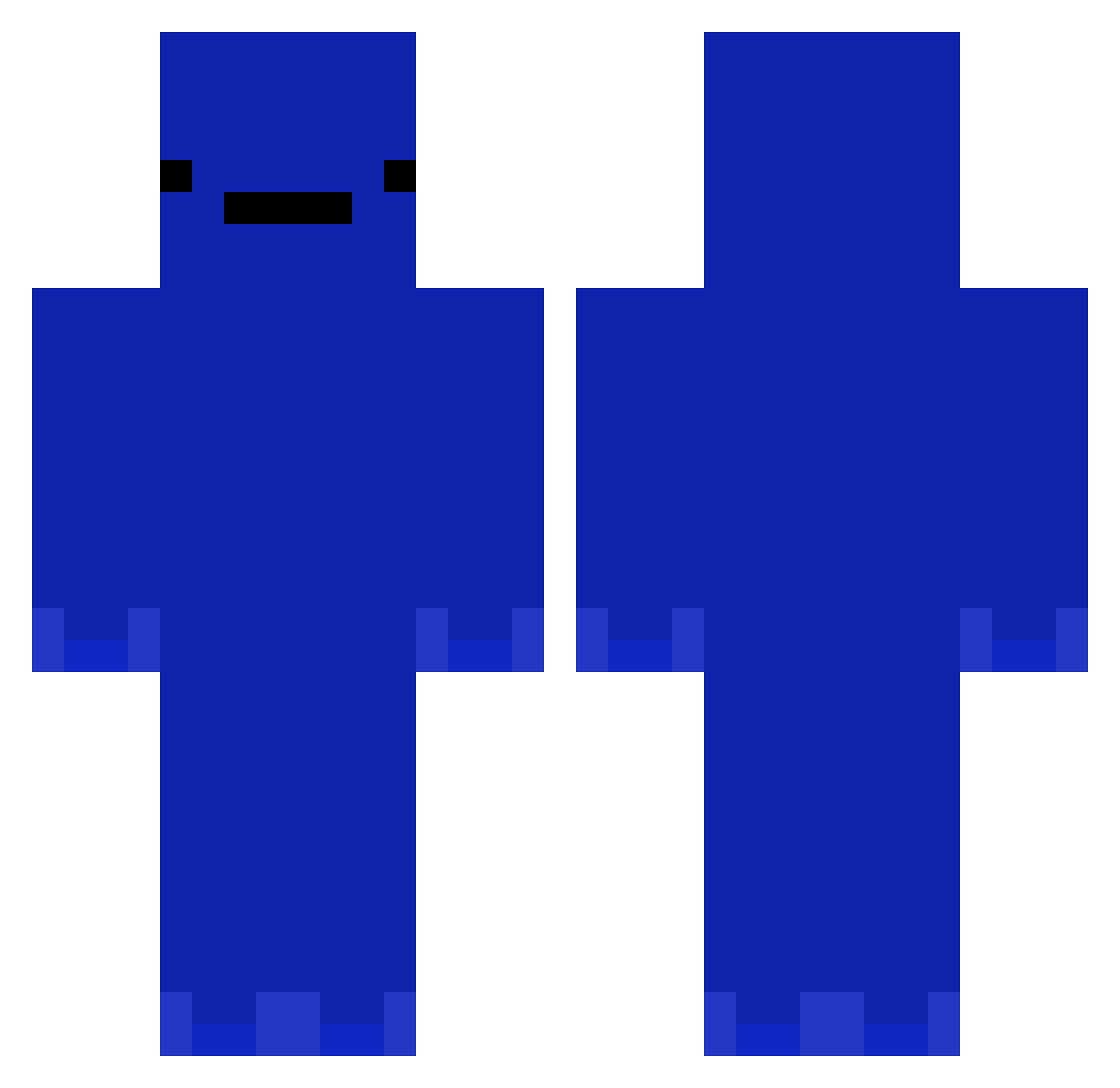 yag0oo Minecraft skin, front and back view