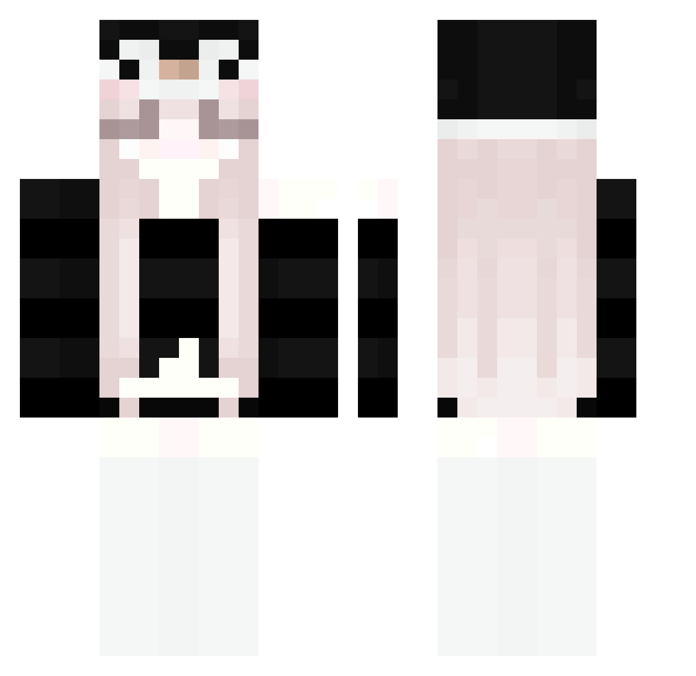 _NotDream_ Minecraft skin, front and back view