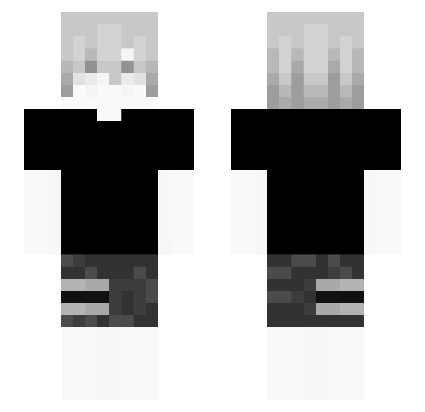 Mikkivarb Minecraft skin, front and back view
