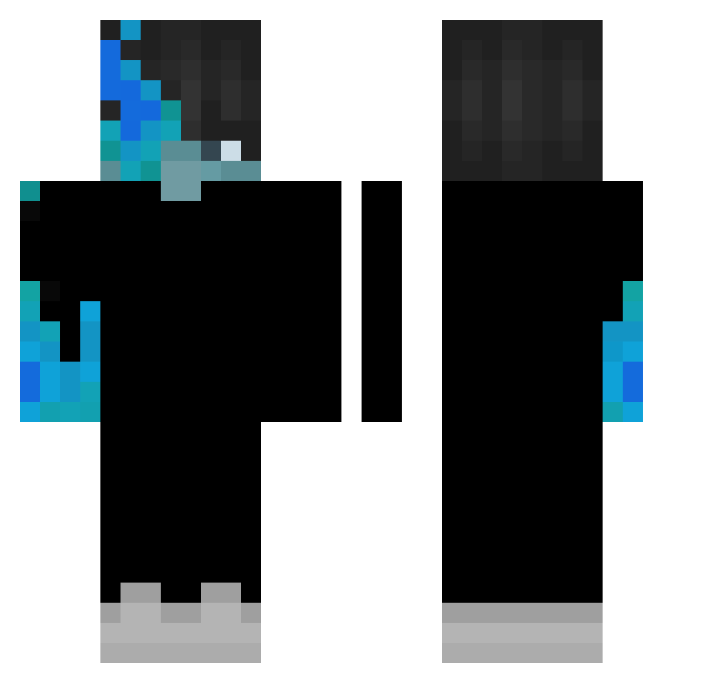 kkisthebest512 Minecraft skin, front and back view