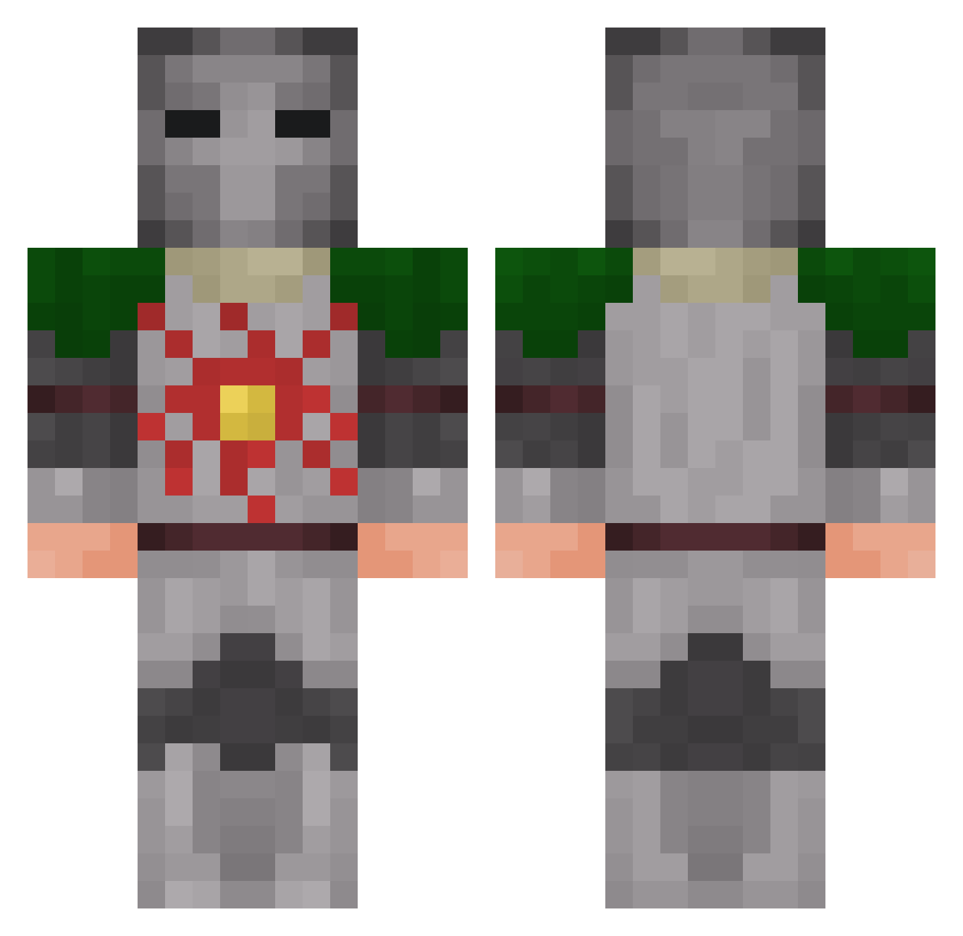 MALANDRIINHO Minecraft skin, front and back view