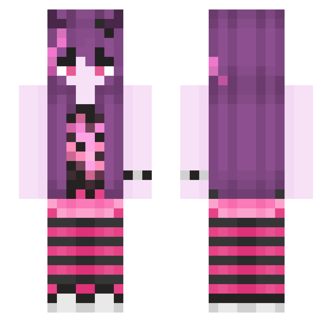 4frei Minecraft skin, front and back view